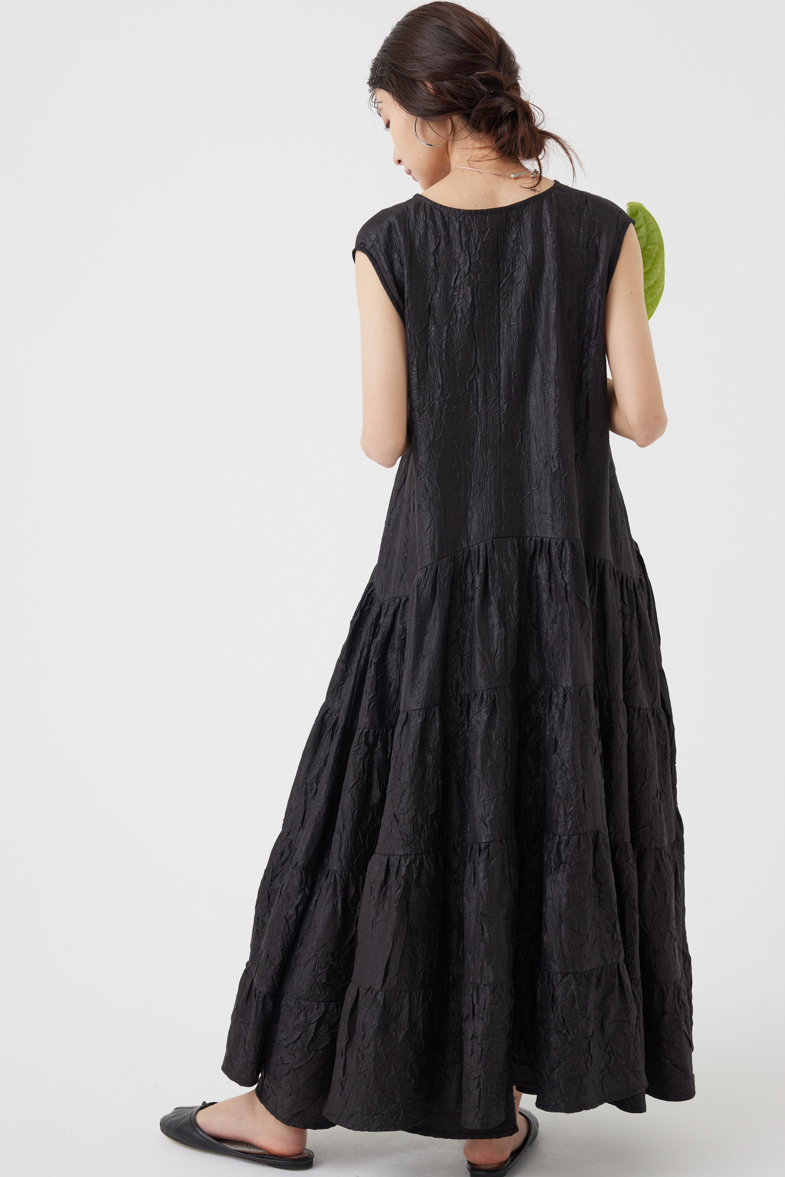 Vネックボリュームワンピース(6251-322)