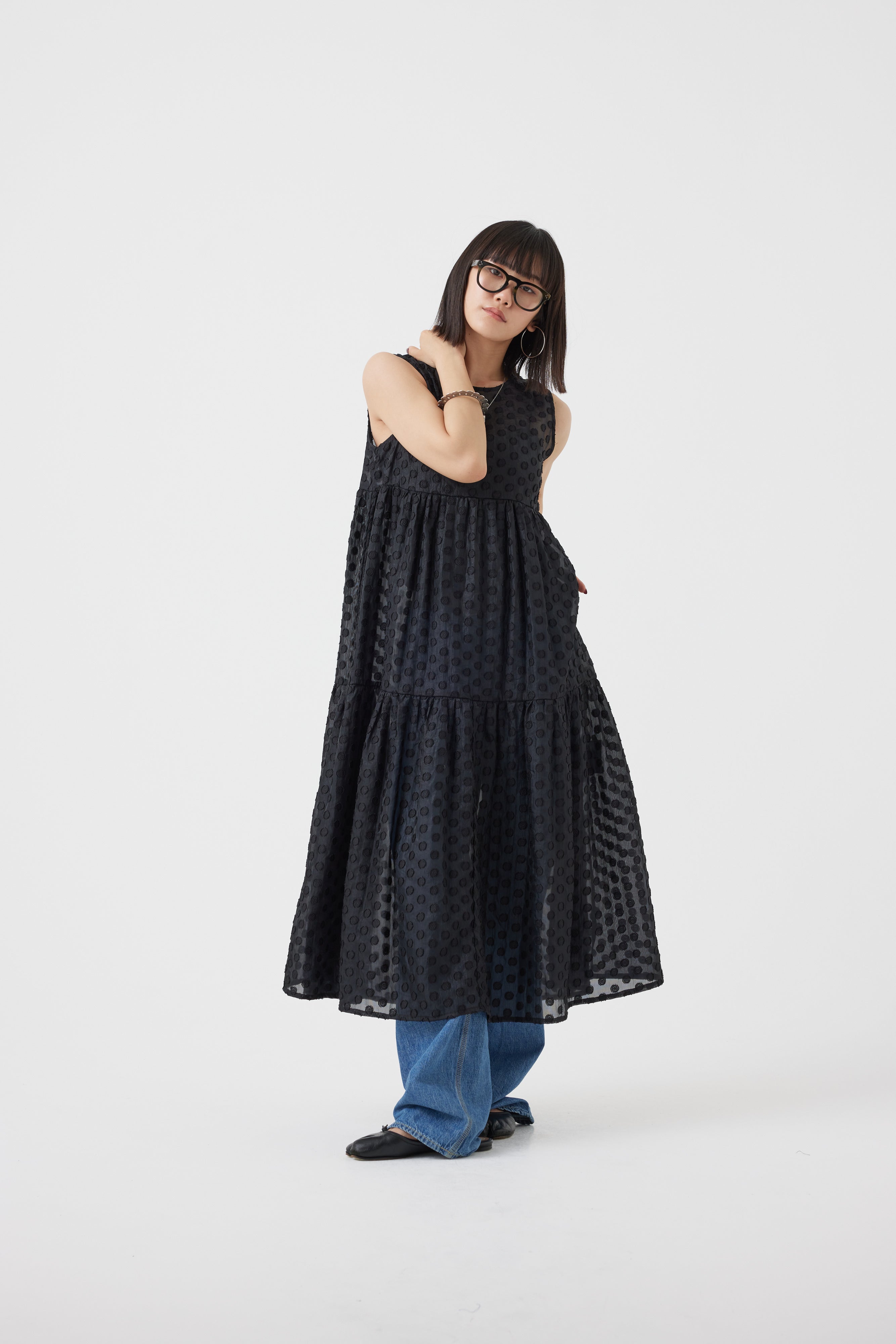 ドットシアーティアード2WAYワンピース(6252-424)