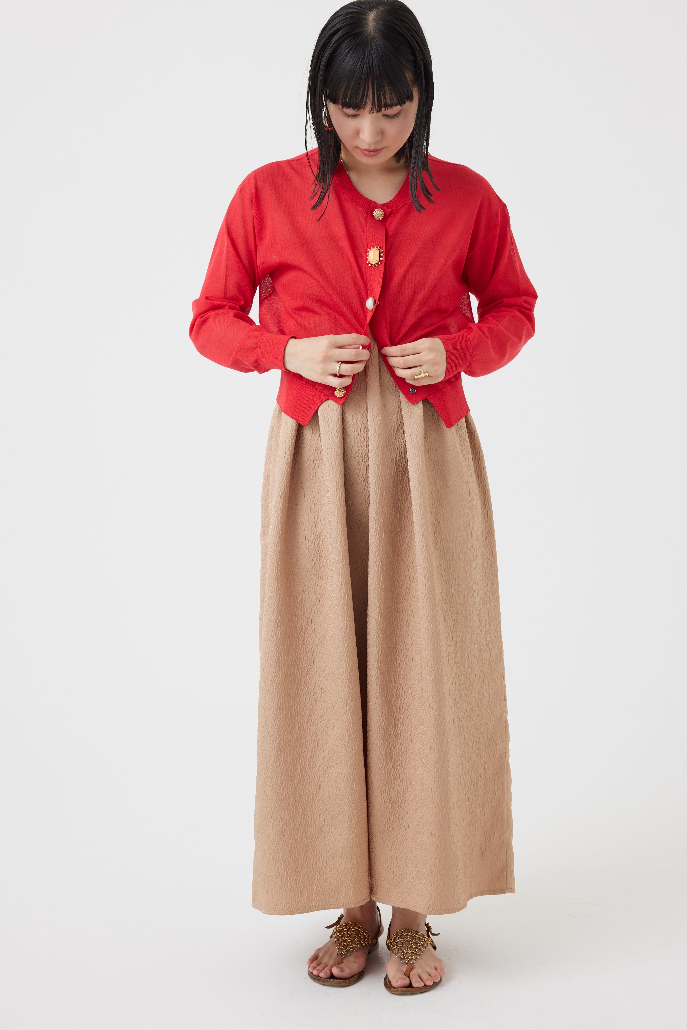 ジャガードハイブリッドベアトップワンピース(6251-343)