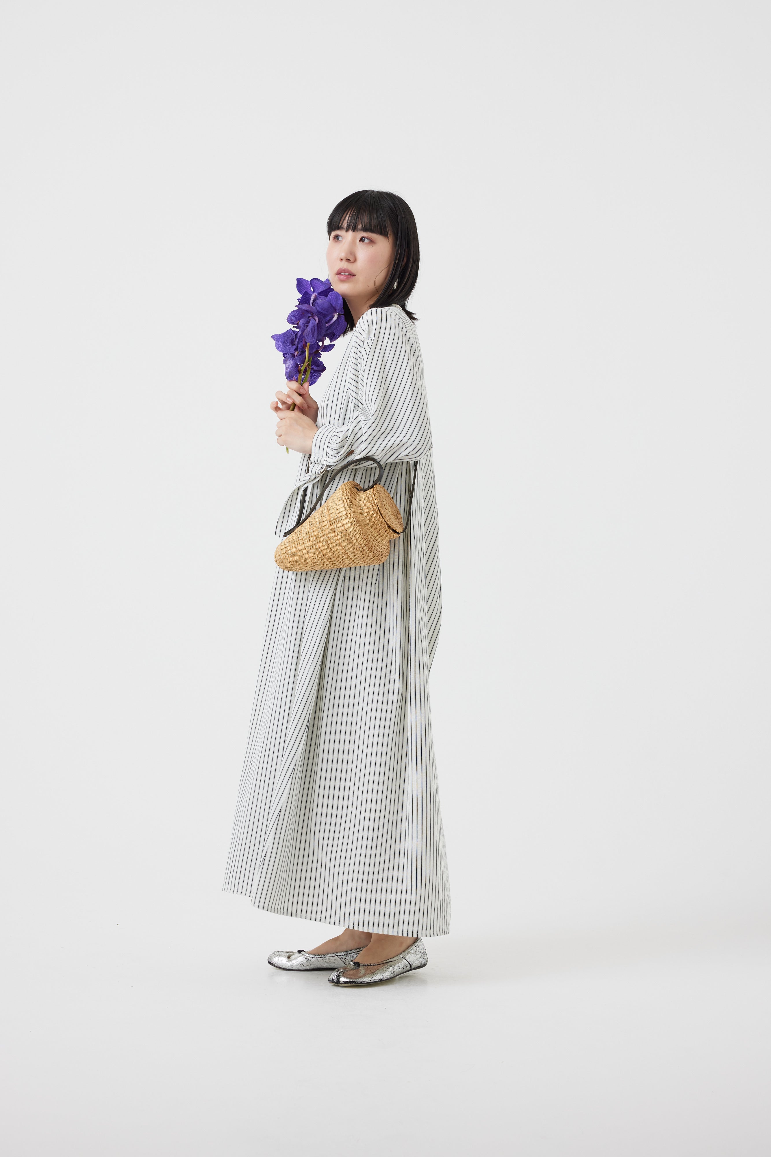 ストライプワンピース(6251-347)