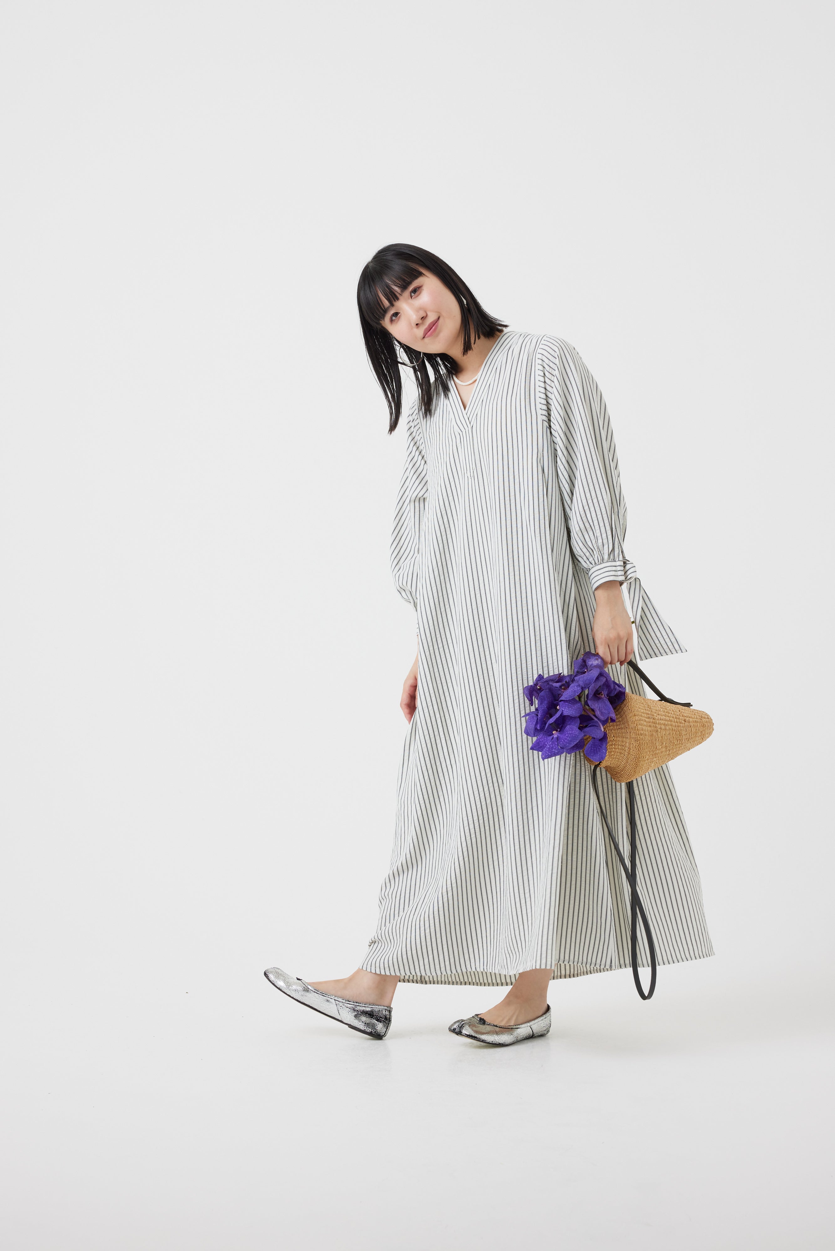 ストライプワンピース(6251-347)