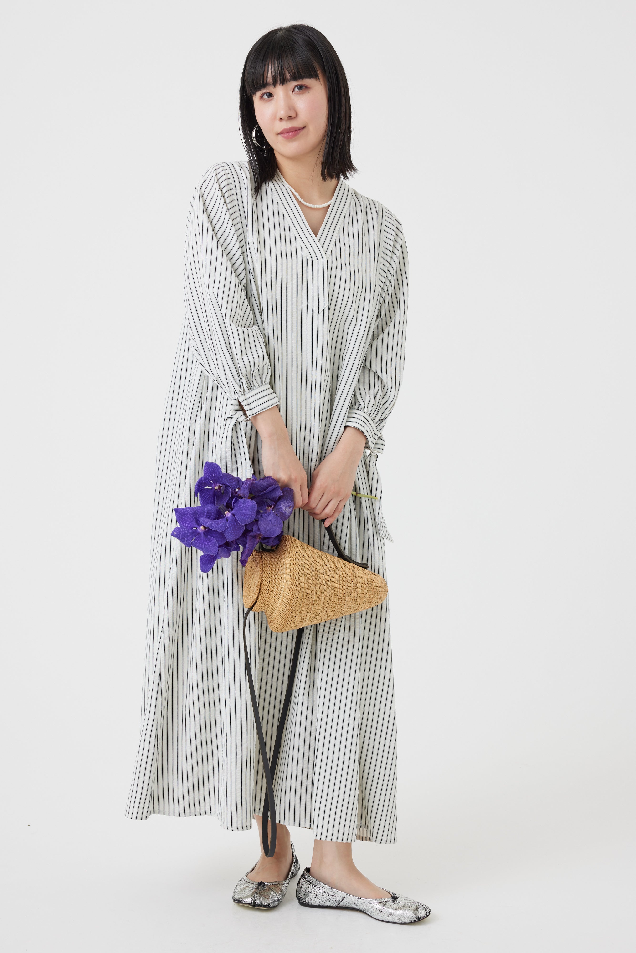 ストライプワンピース(6251-347)