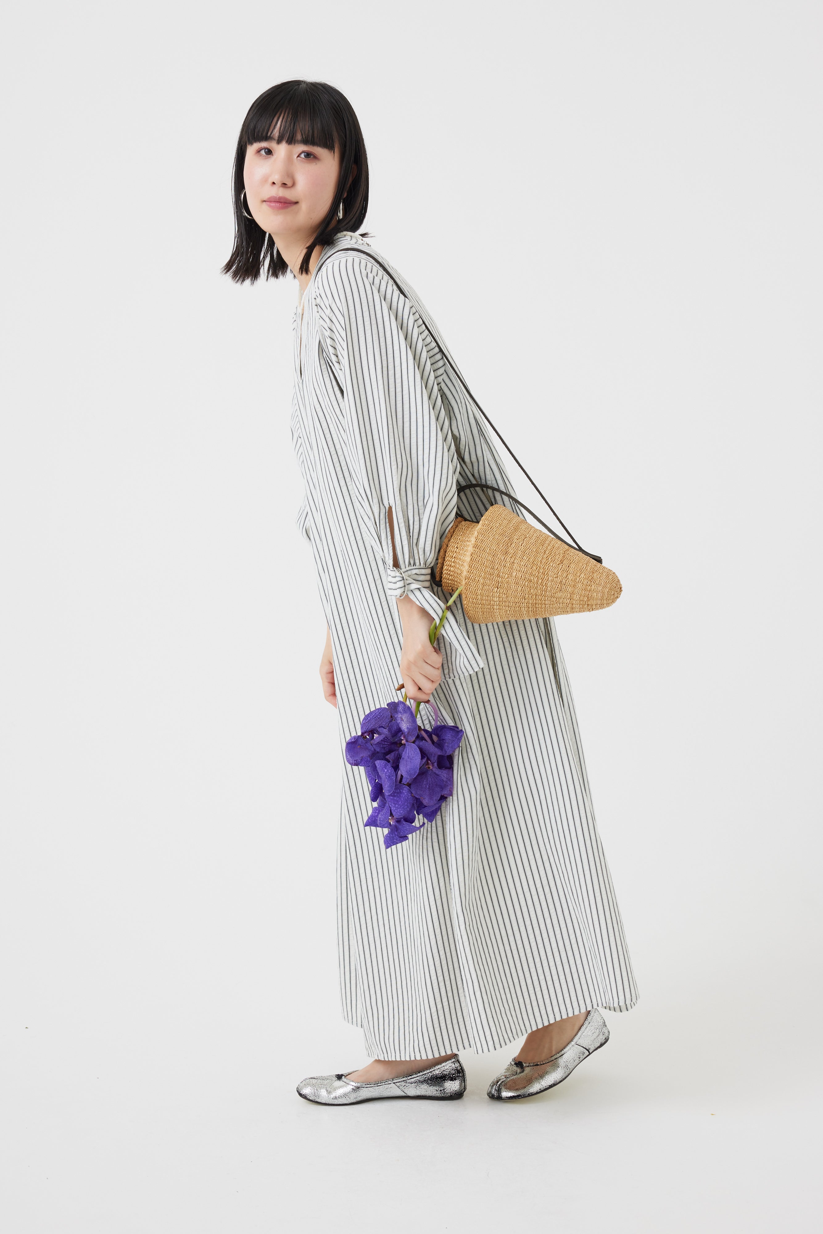 ストライプワンピース(6251-347)