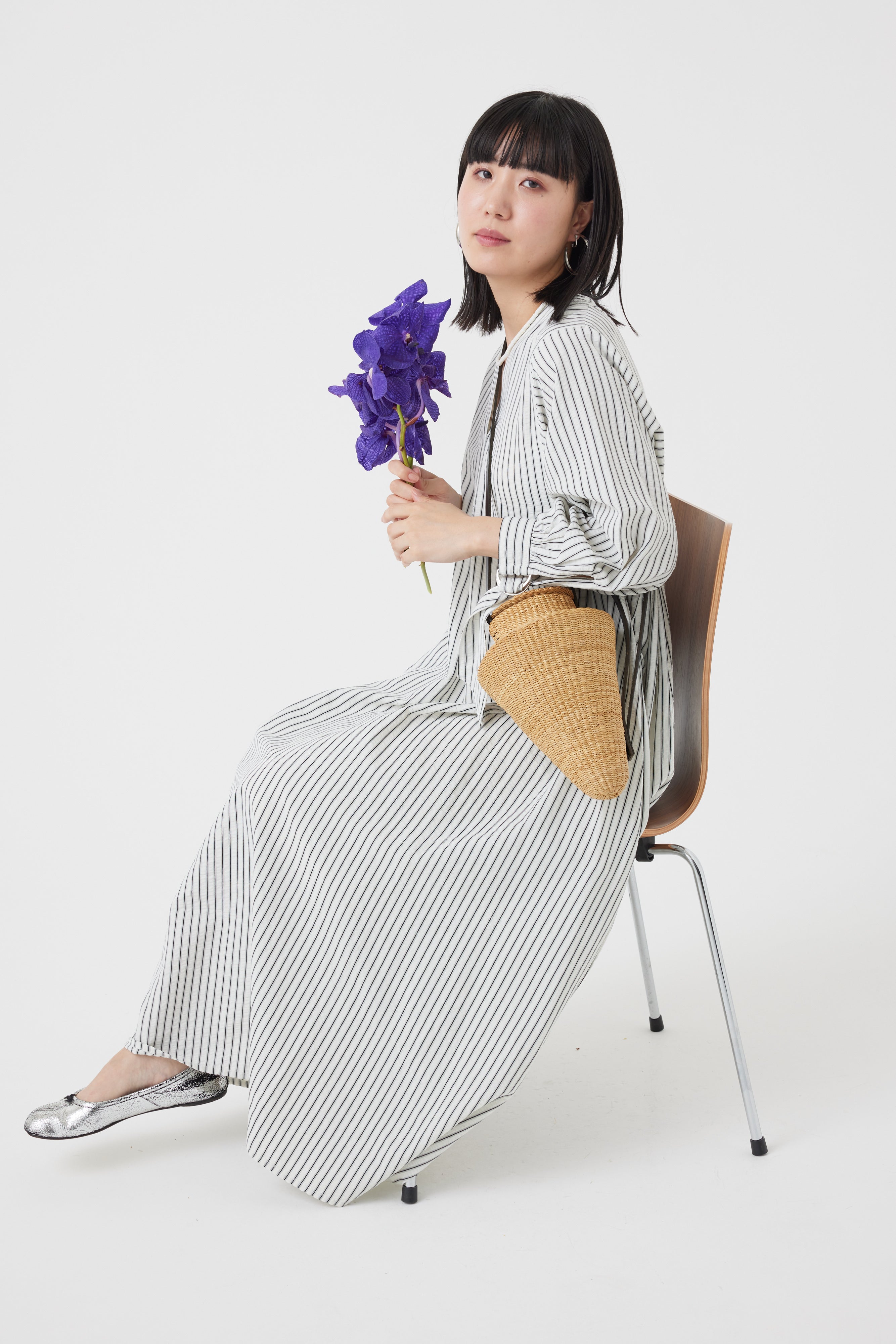 ストライプワンピース(6251-347)