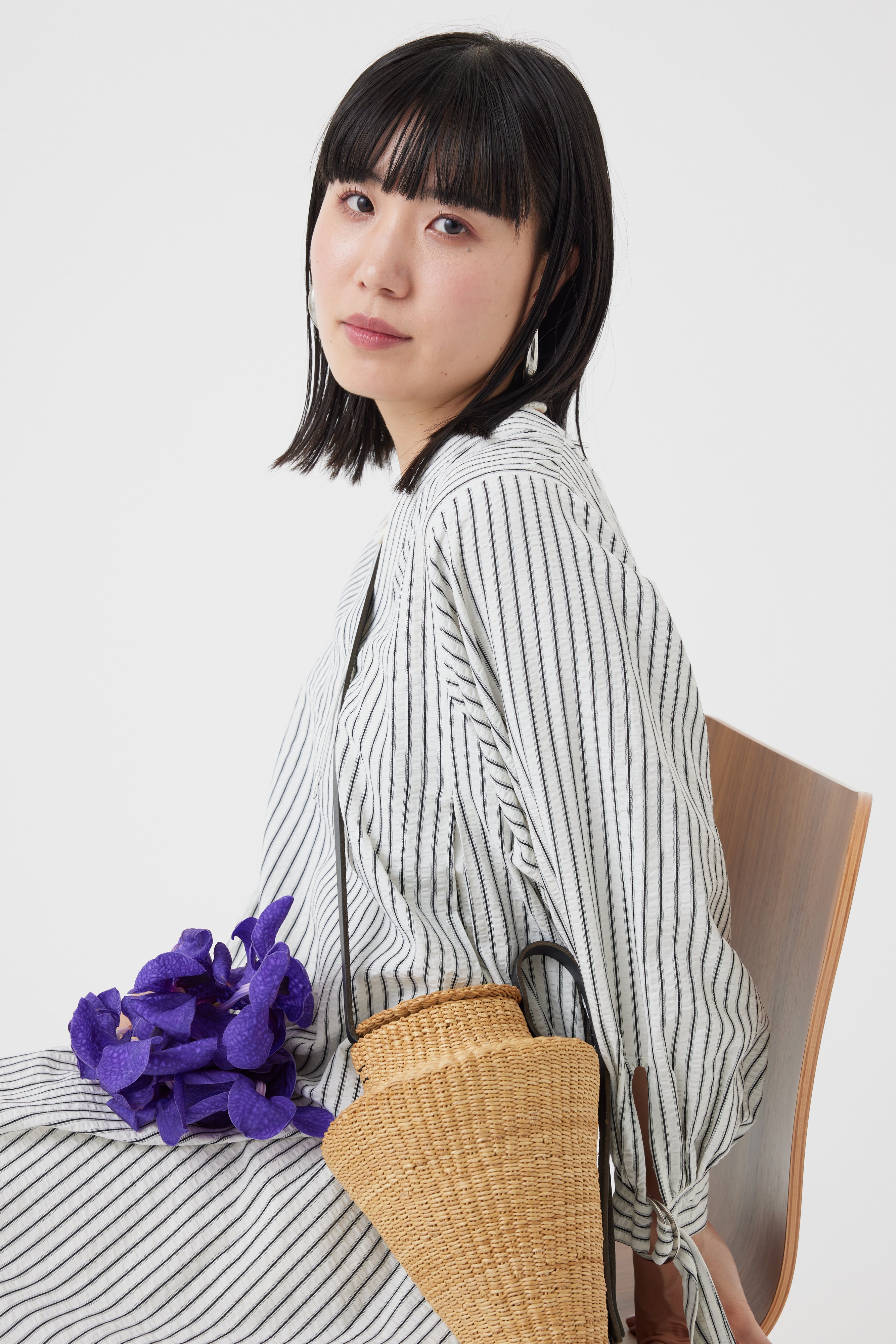 ストライプワンピース(6251-347)