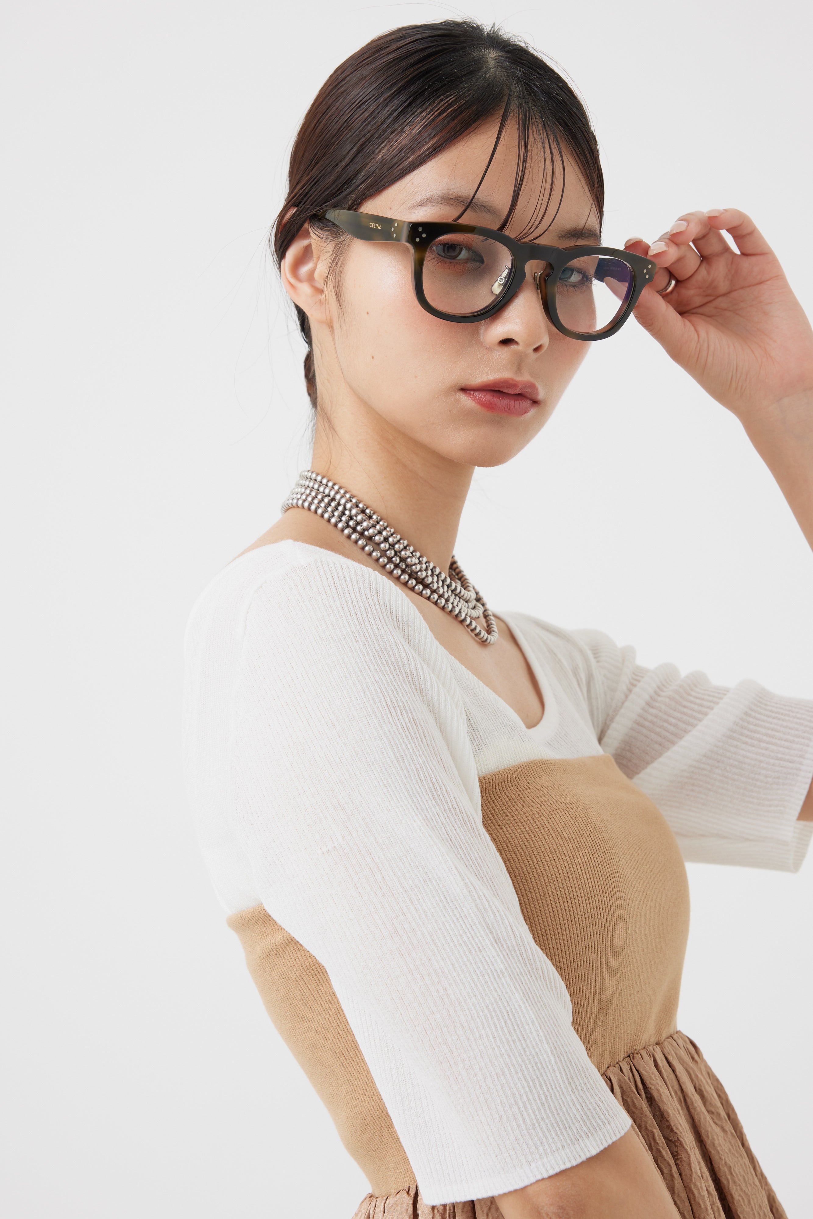 ジャガードハイブリッドベアトップワンピース(6251-343)