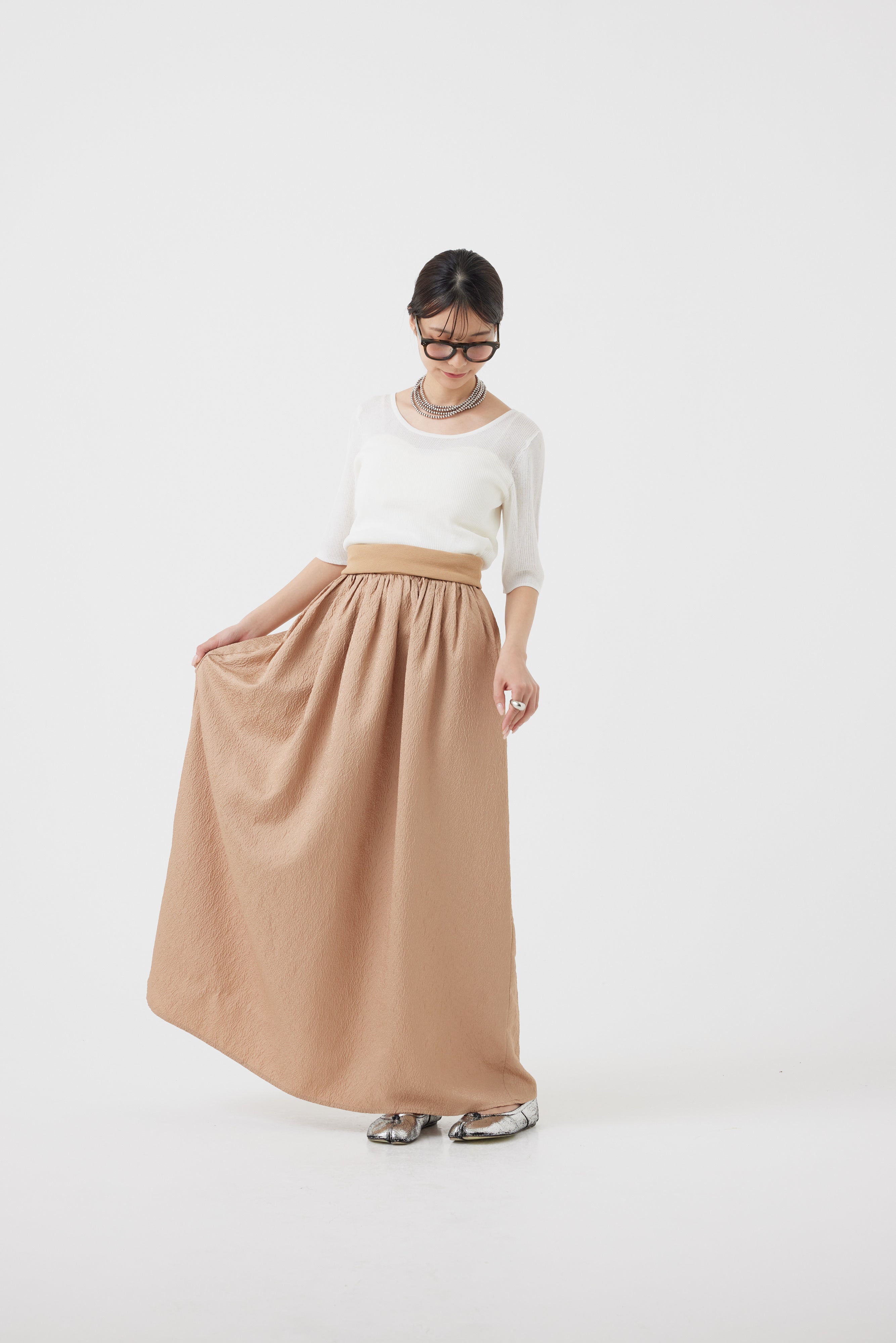 ジャガードハイブリッドベアトップワンピース(6251-343)