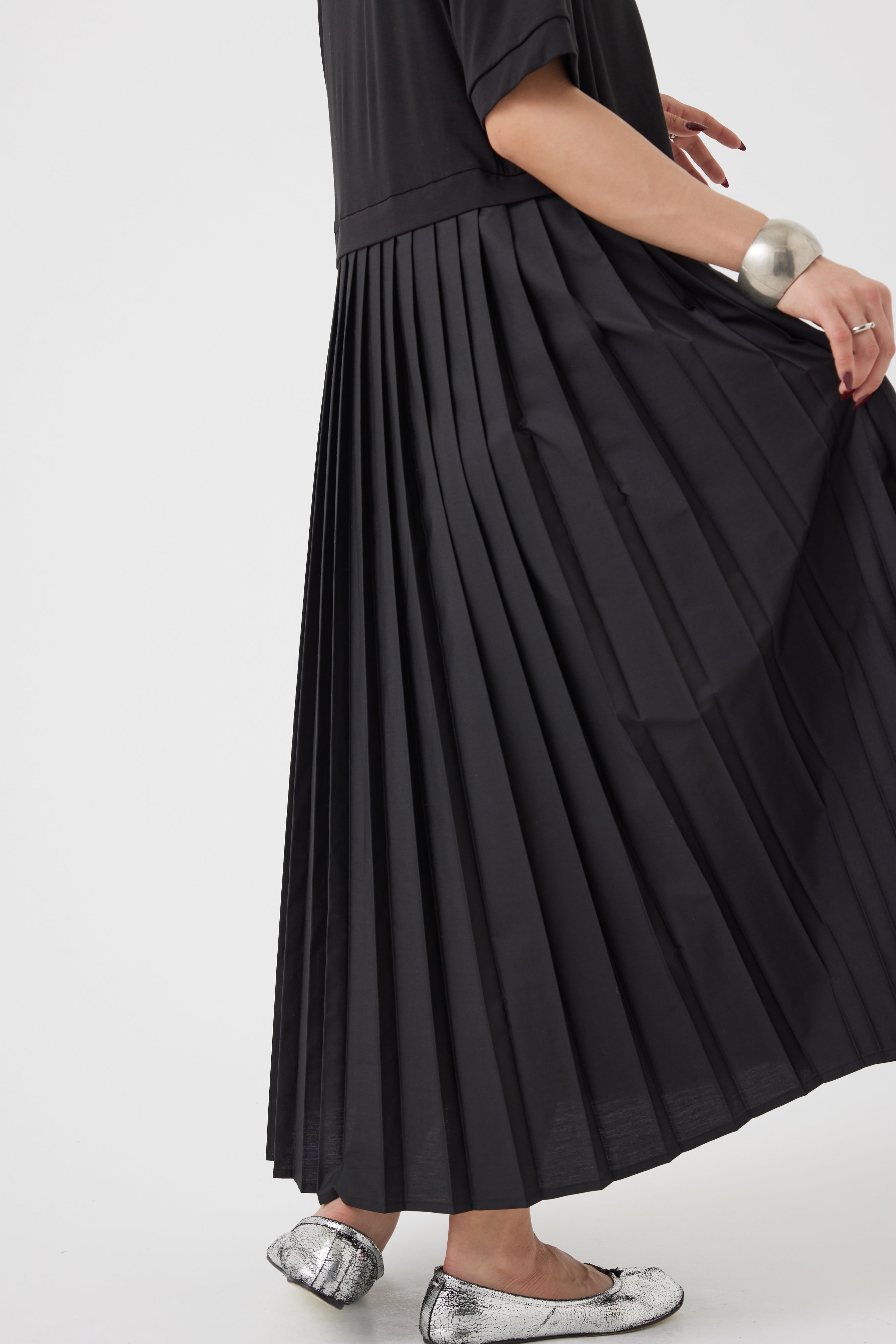 プリーツハイブリットワンピース(6251-331)