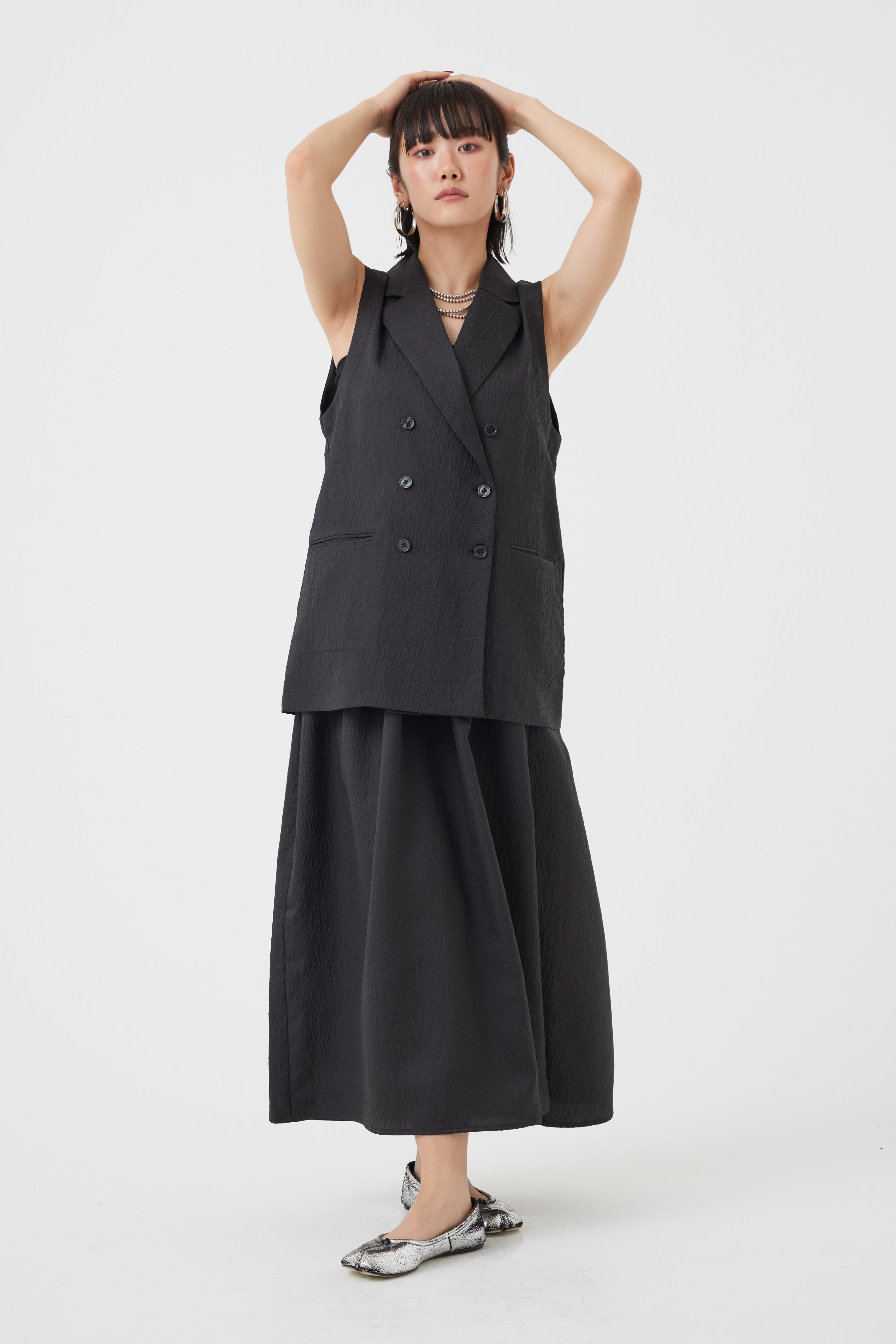 ジャガードハイブリッドベアトップワンピース(6251-343)