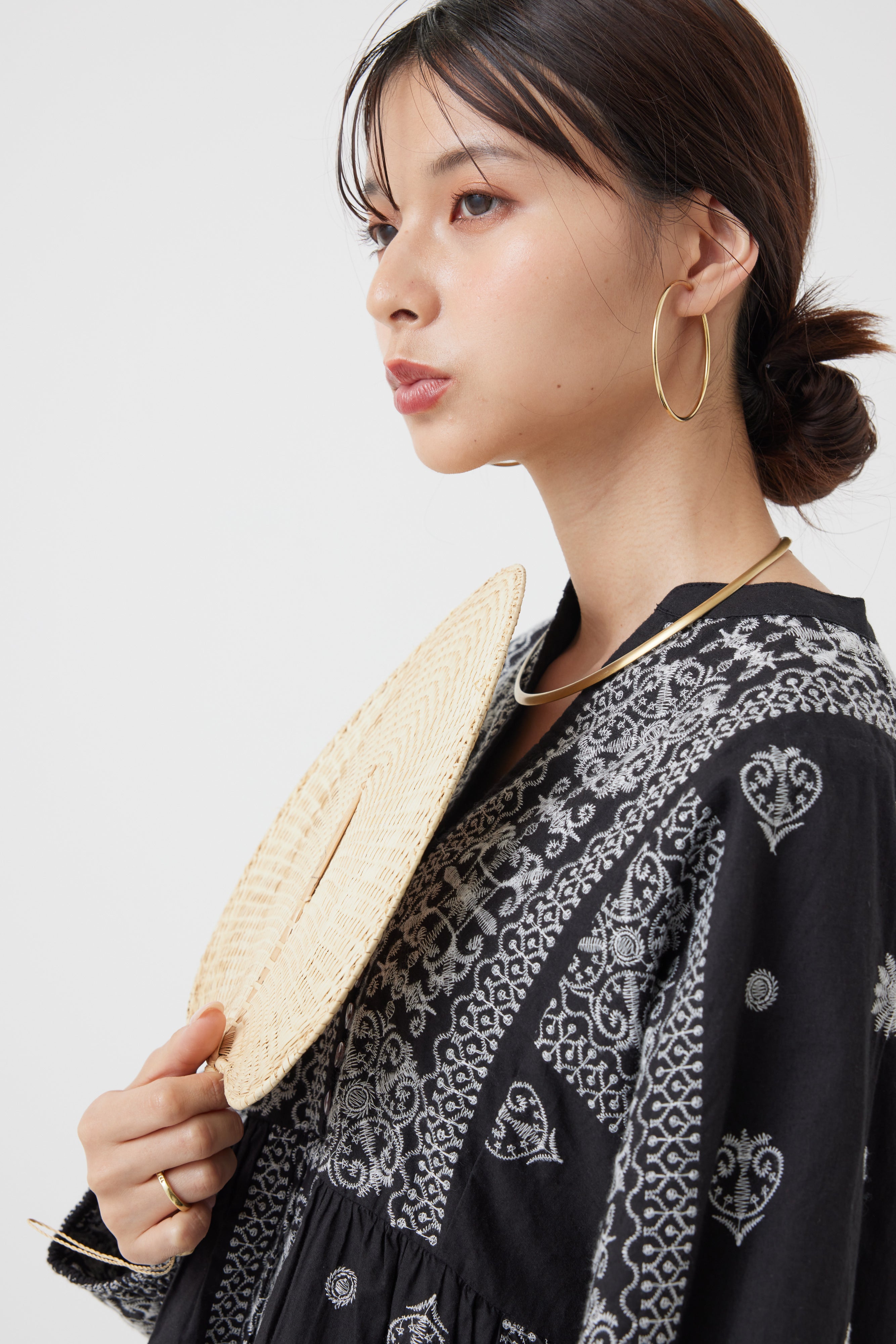 刺繍コットンブラウス(6251-541)