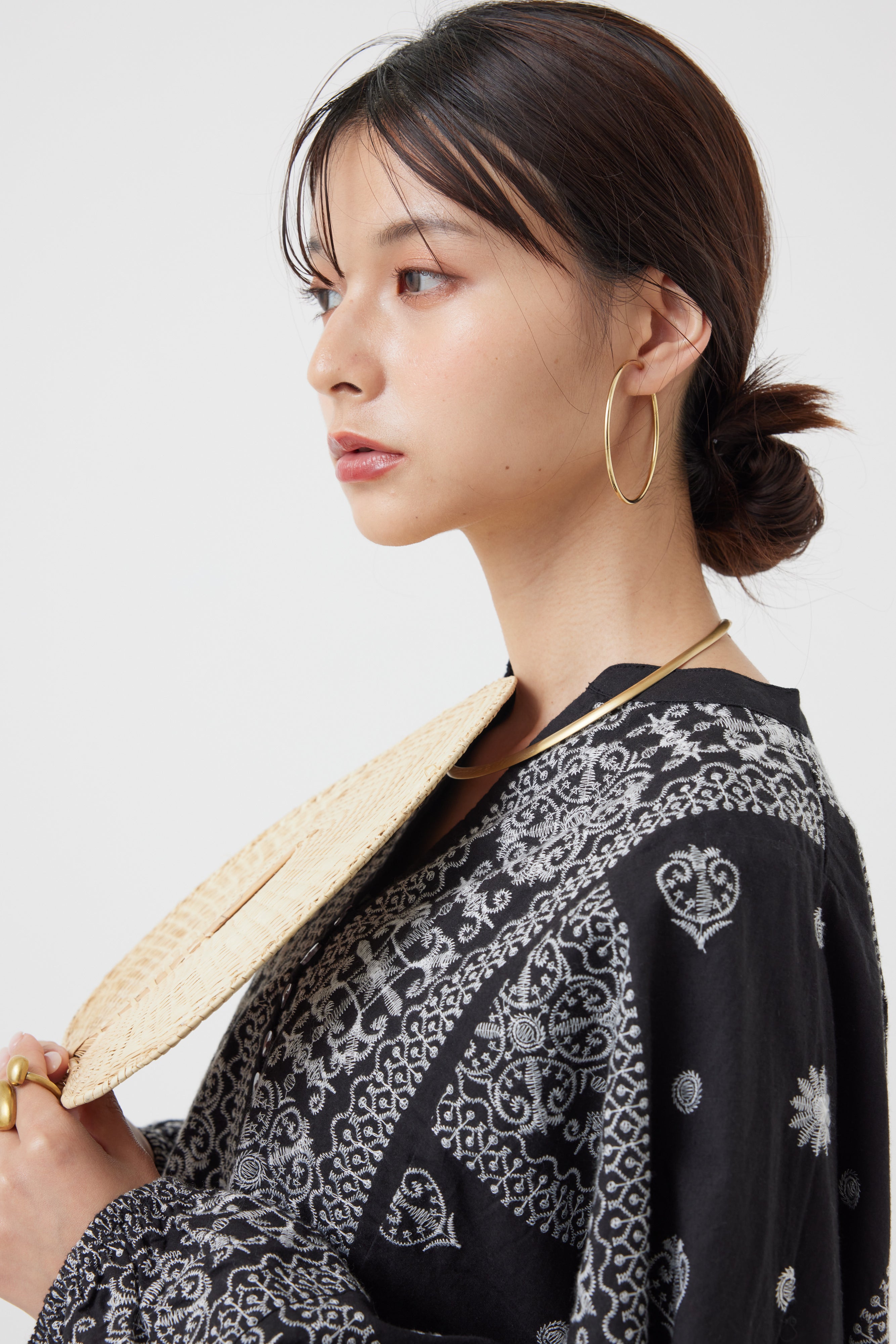 刺繍コットンブラウス(6251-541)