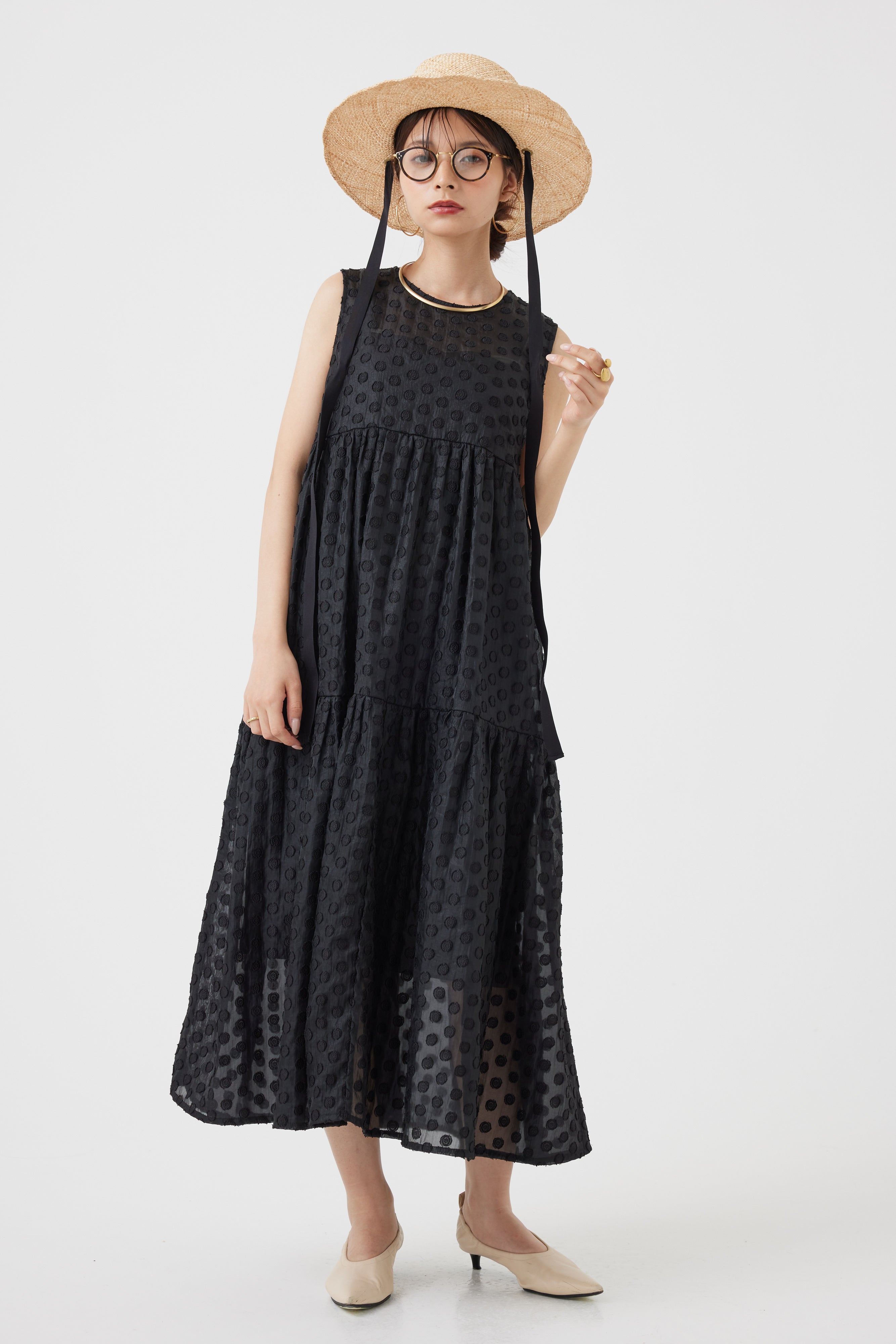 ドットシアーティアード2WAYワンピース(6252-424)