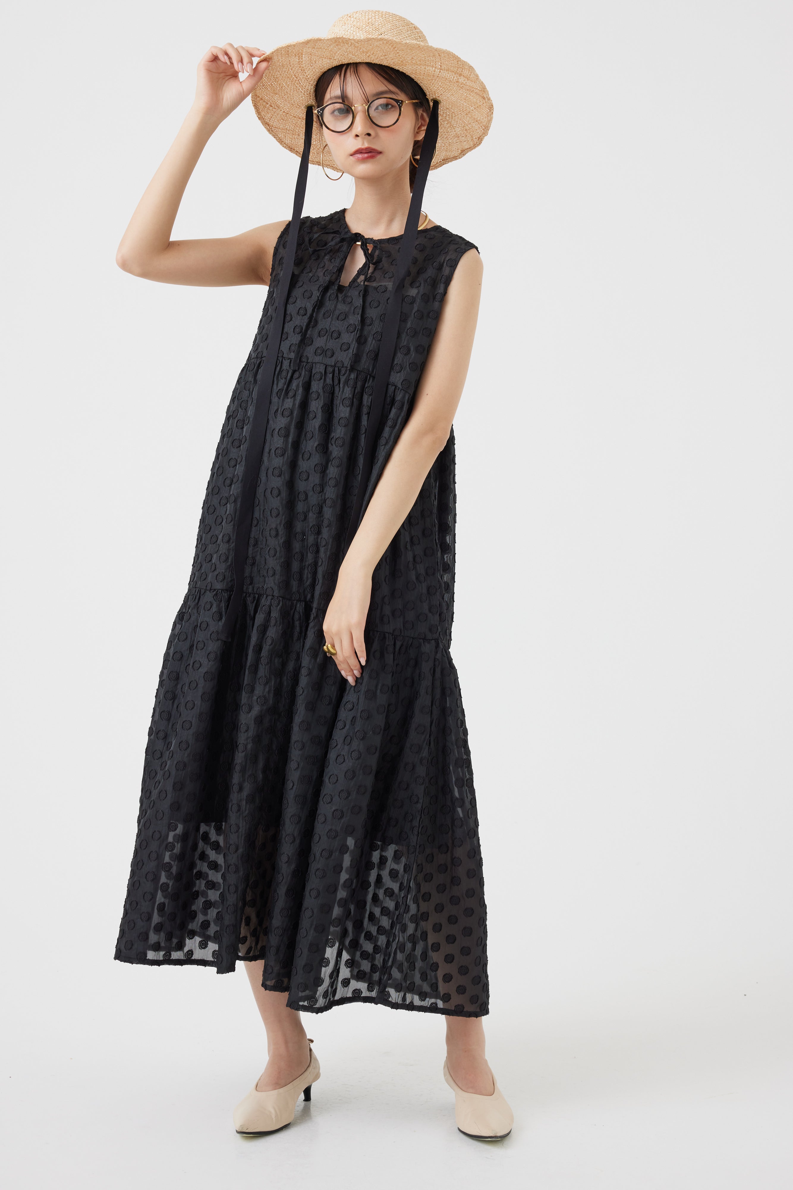 ドットシアーティアード2WAYワンピース(6252-424)