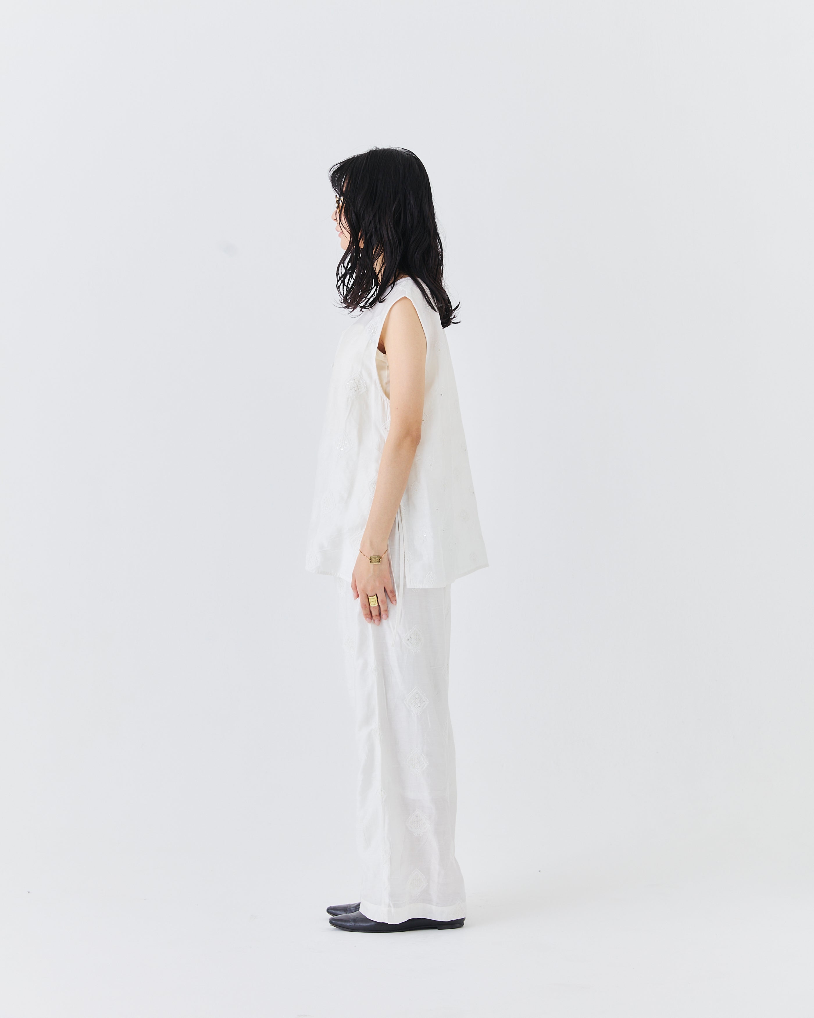 【3.20- 先行予約開始】インド刺繍レイヤード2WAYトップス(6266-319)