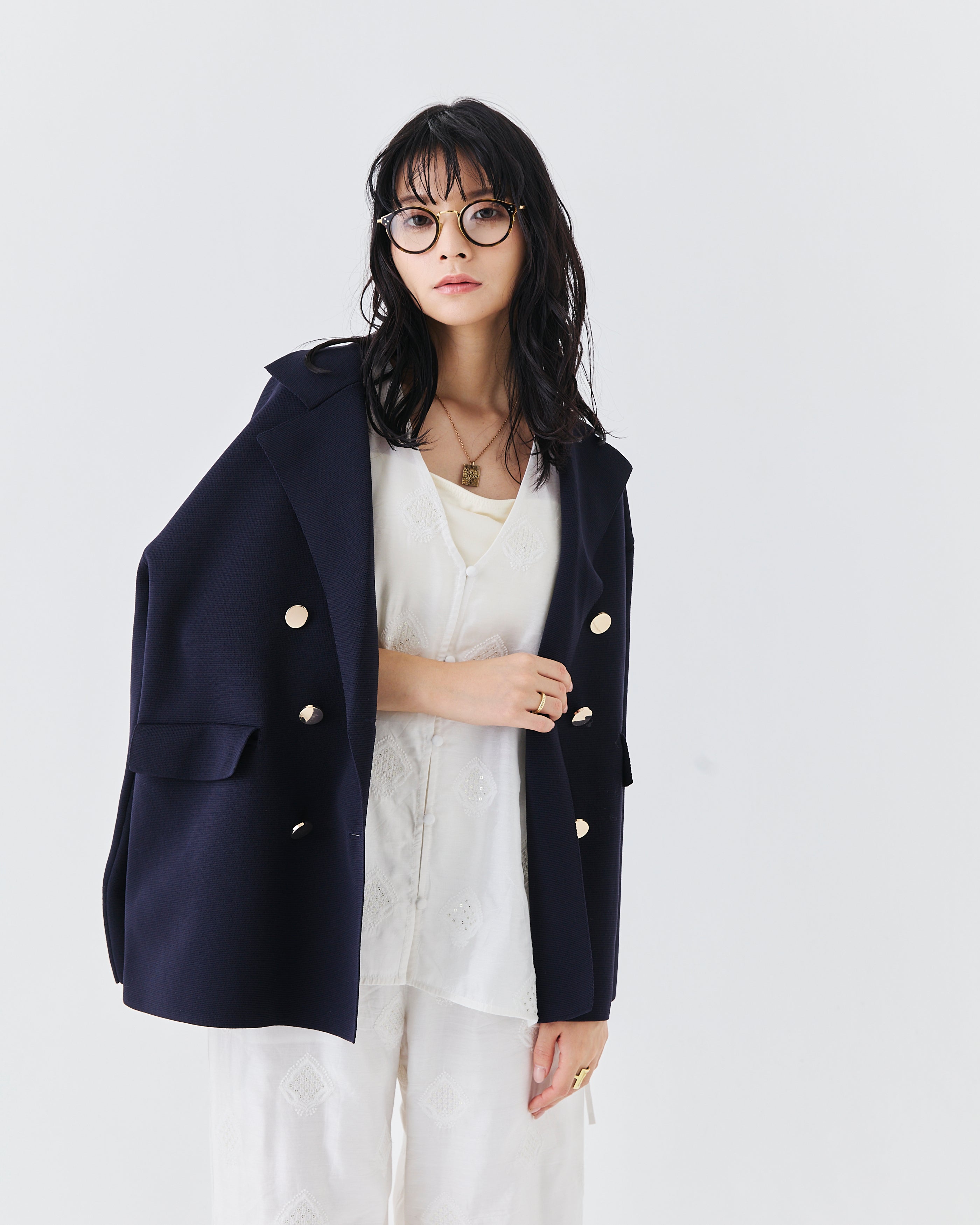 【3.20- 先行予約開始】インド刺繍レイヤード2WAYトップス(6266-319)