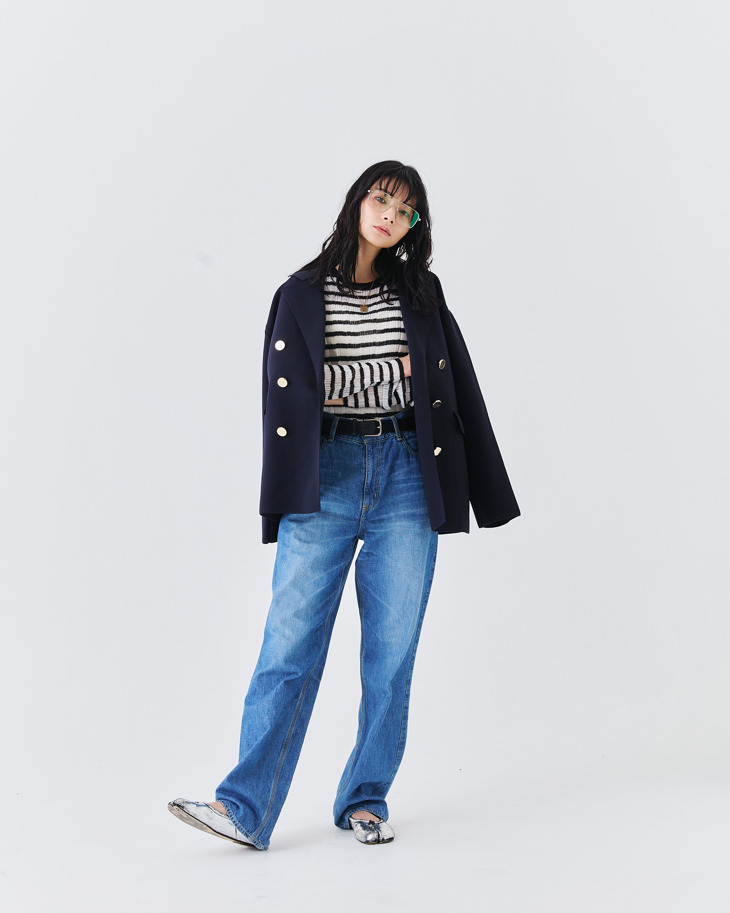 ランダムリブニットトップス(6265-559)