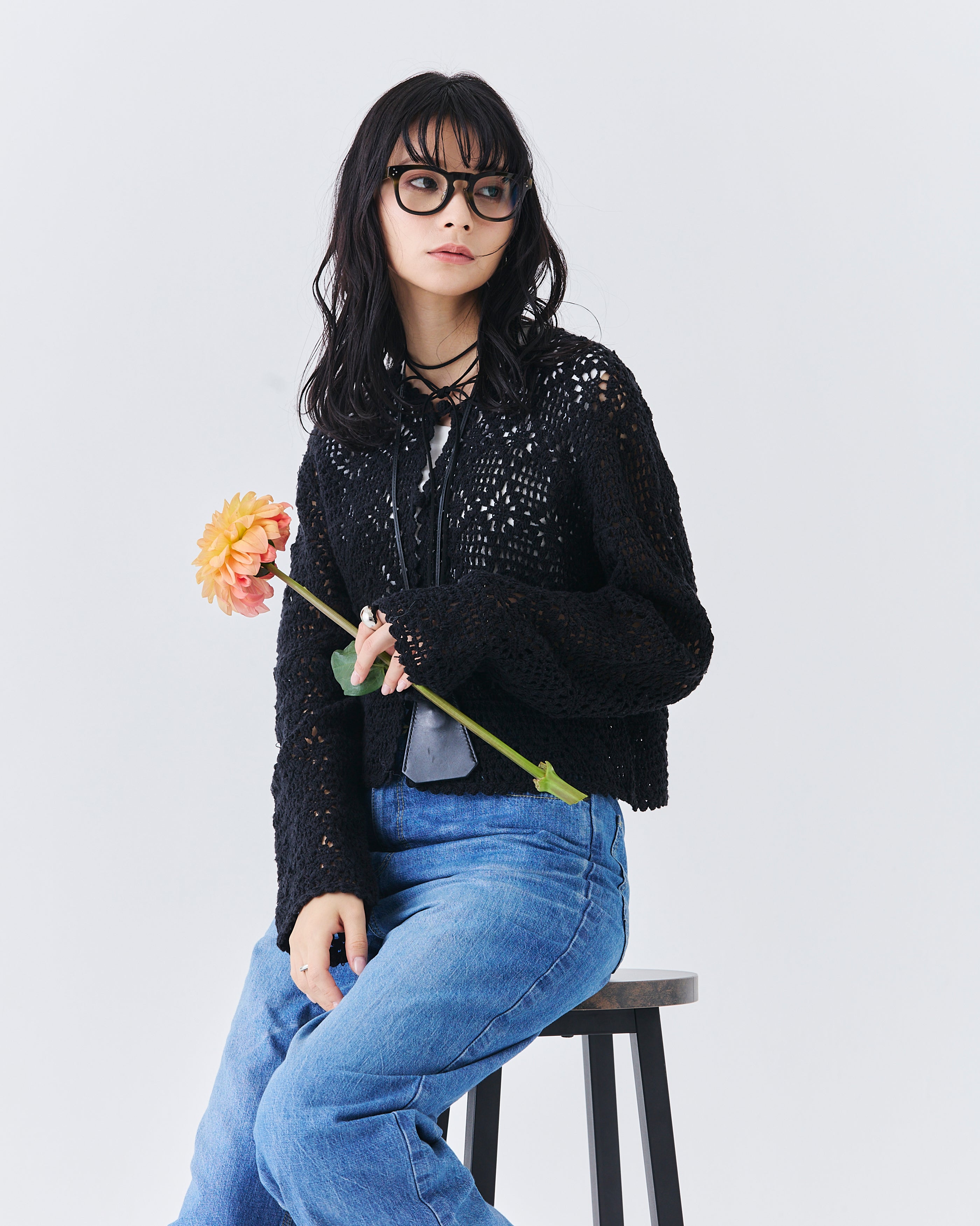 【先行予約】インドクロシェットカーディガン(6265-597)