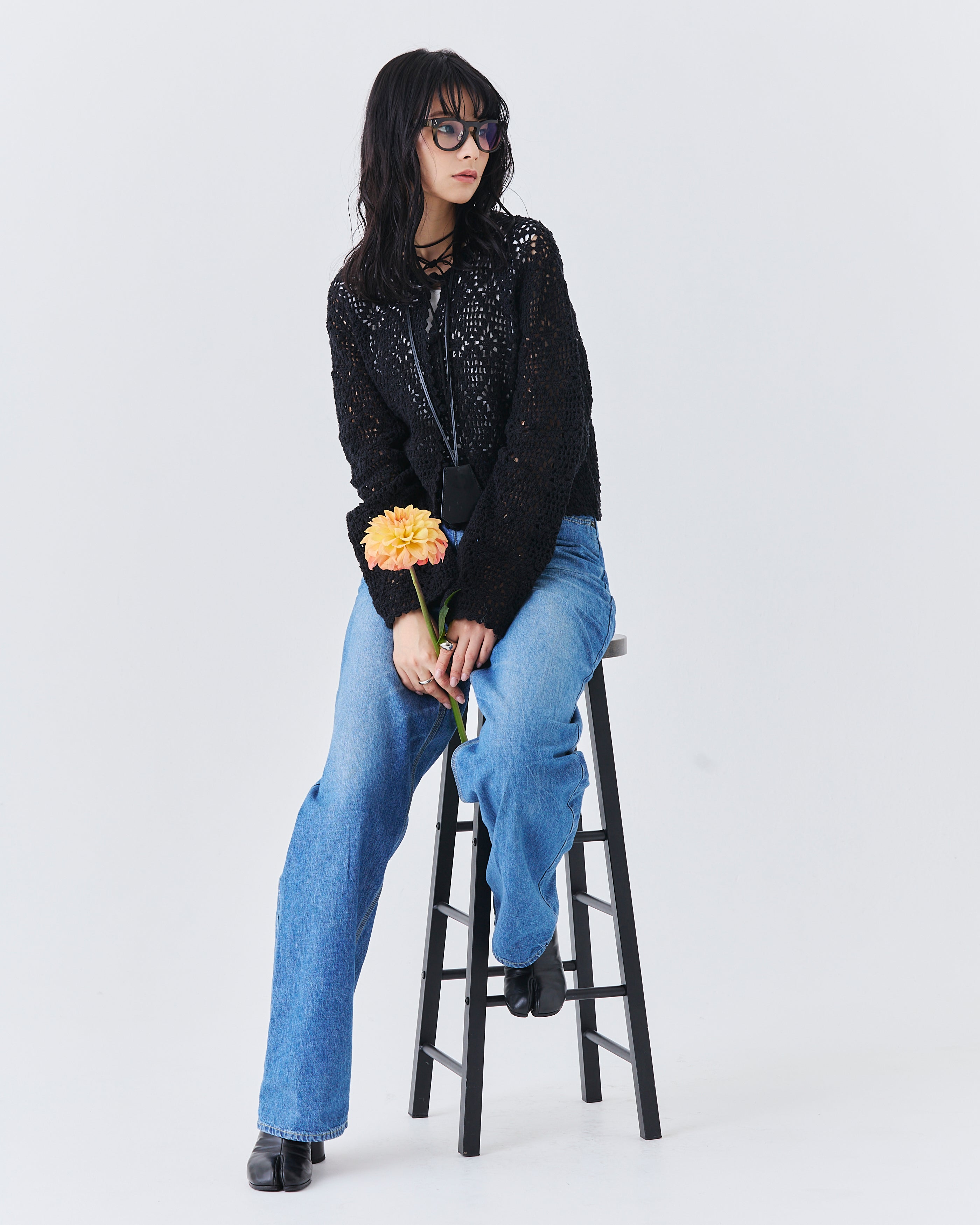 【予約】インドクロシェットカーディガン(6265-597)