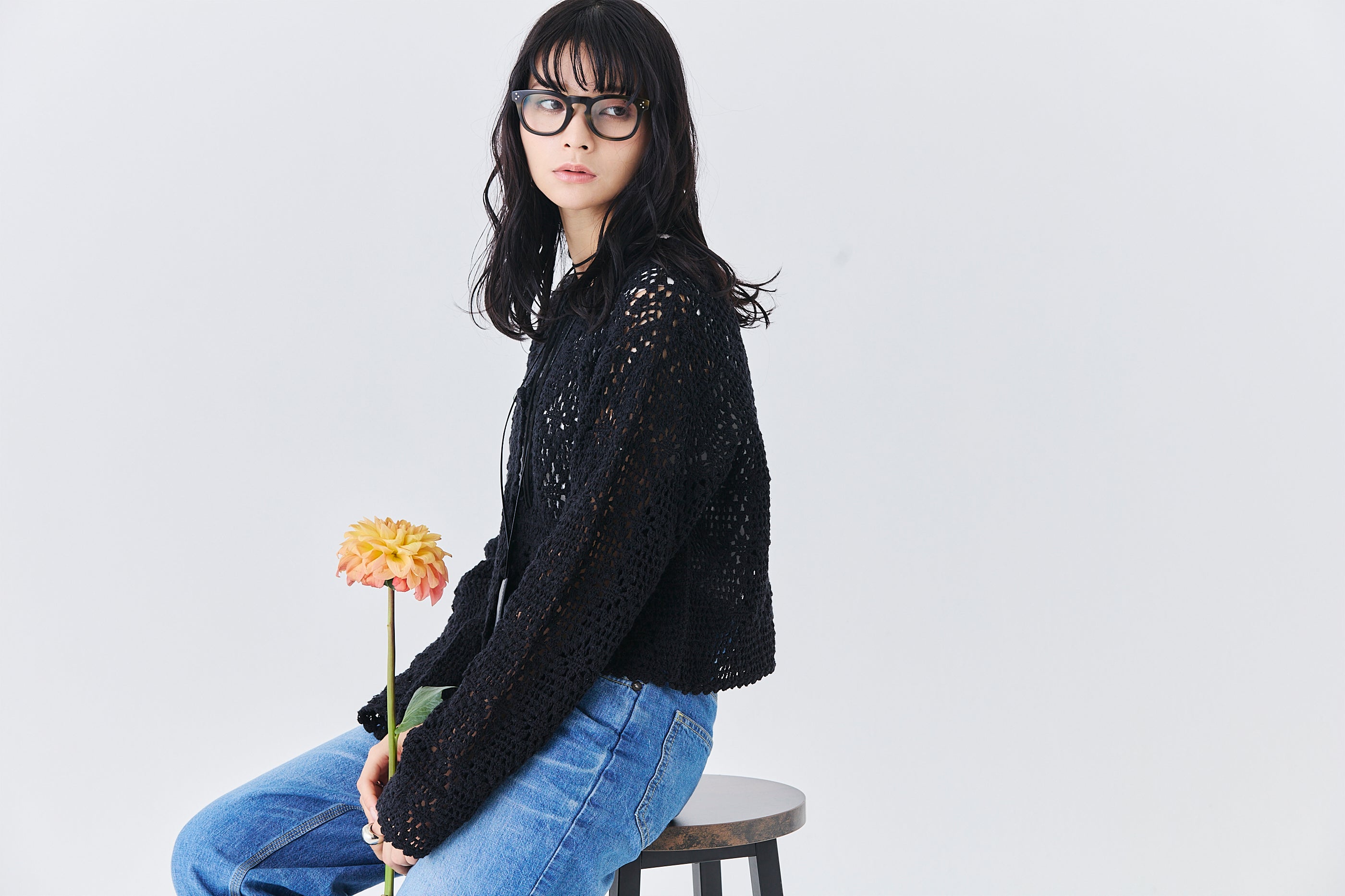 【先行予約】インドクロシェットカーディガン(6265-597)