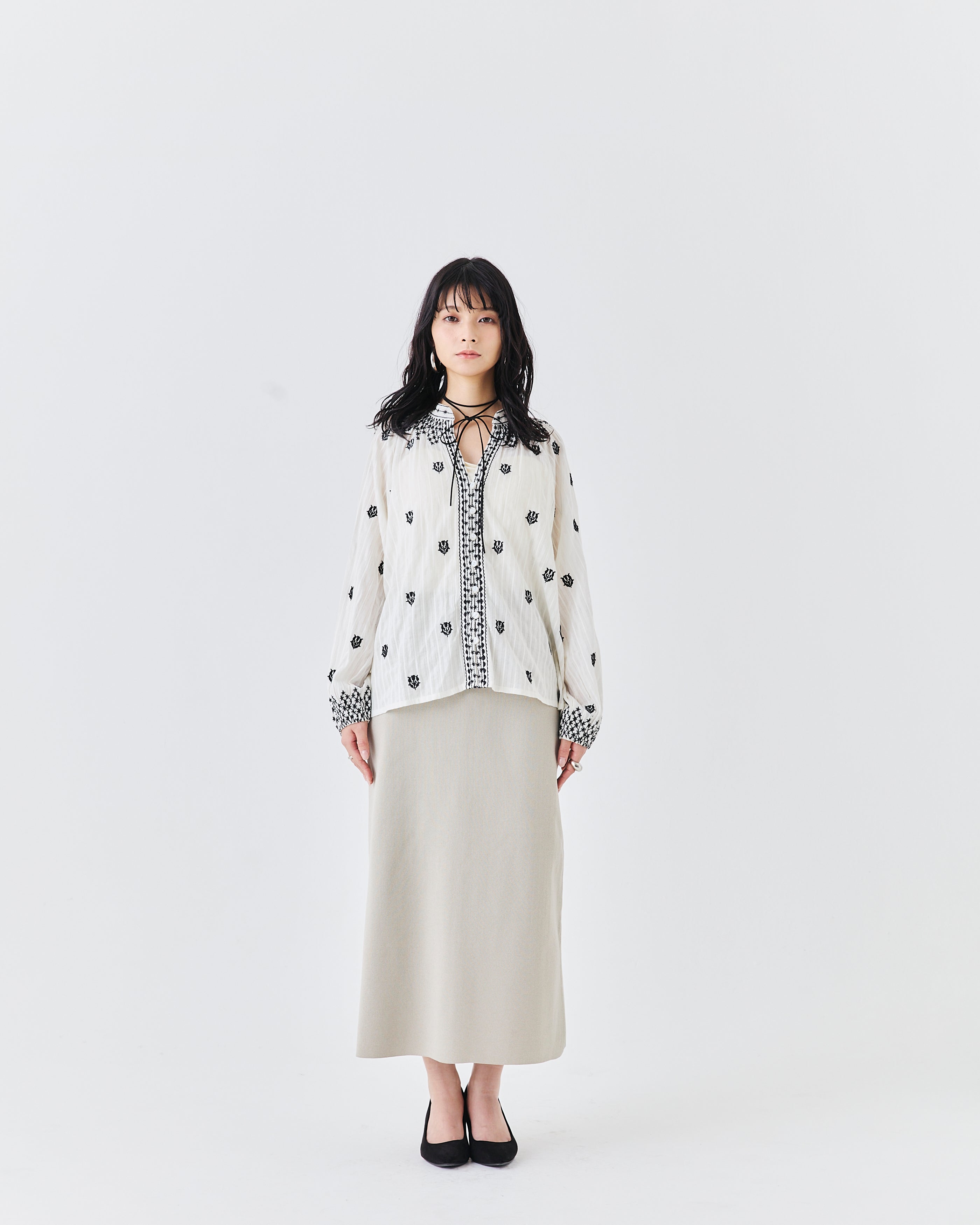 【先行予約】インド刺繍ブラウス(6265-595)