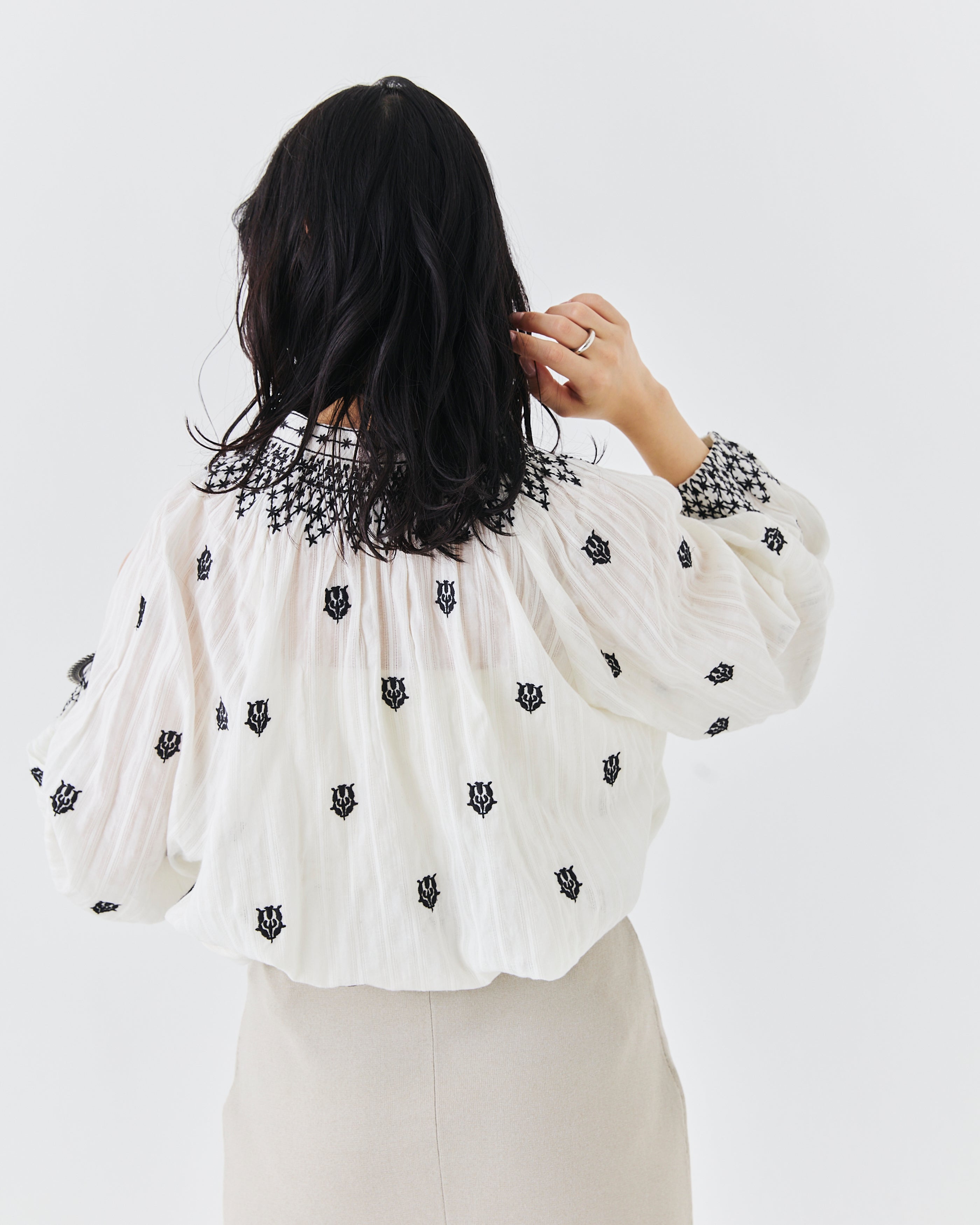 【先行予約】インド刺繍ブラウス(6265-595)