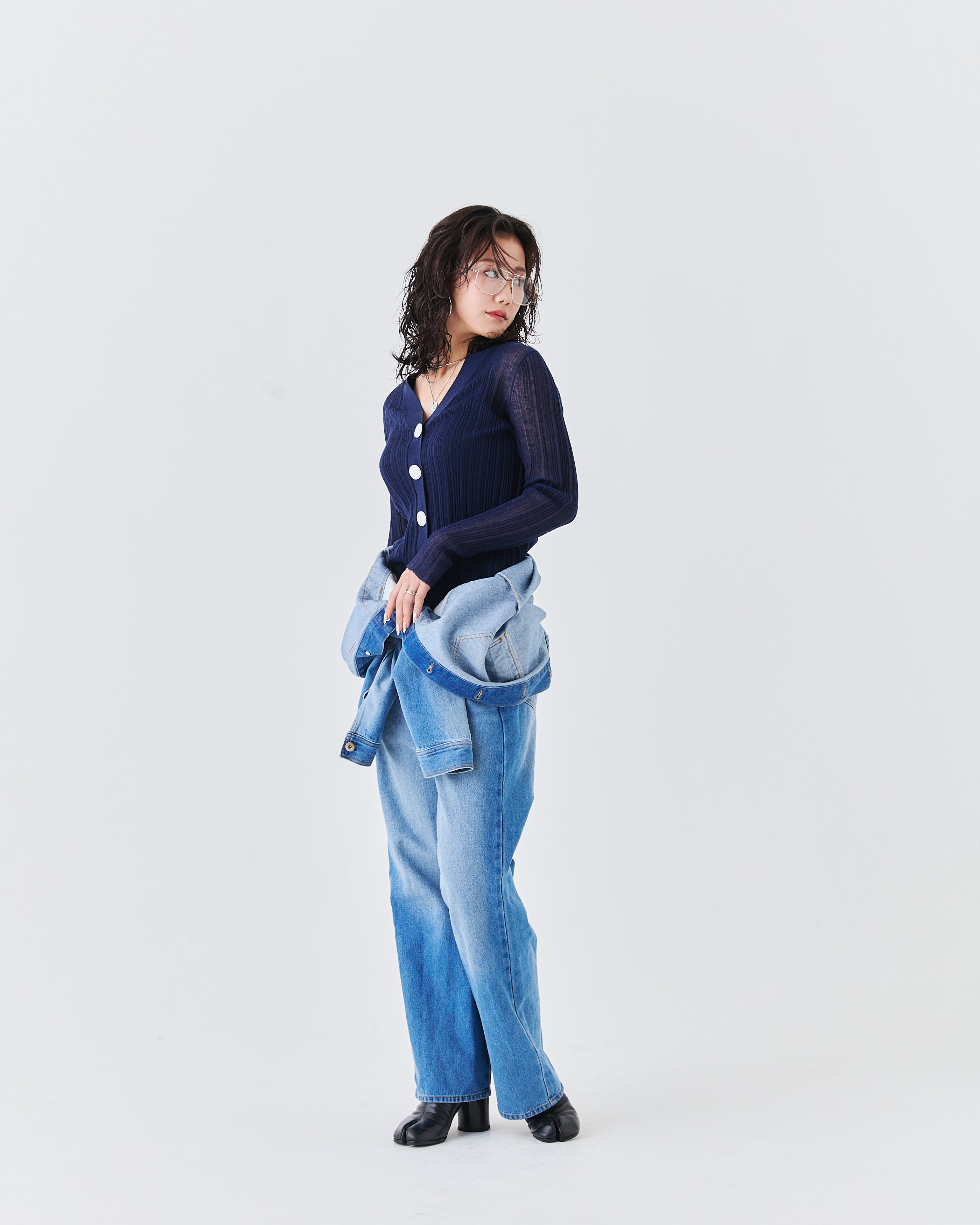 【comming soon】ランダムリブニットカーディガン(6266-340)