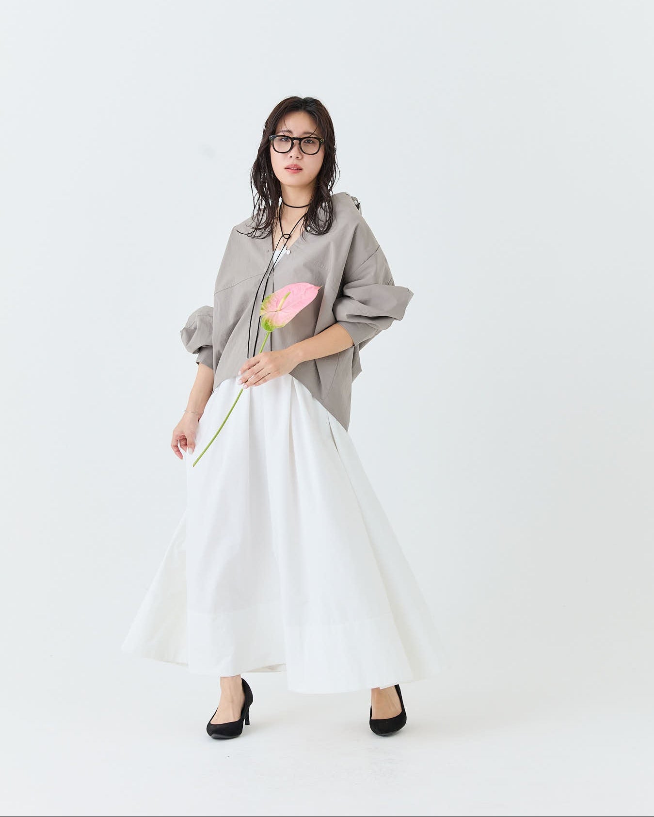 プリーツマキシドレス(6265-573)