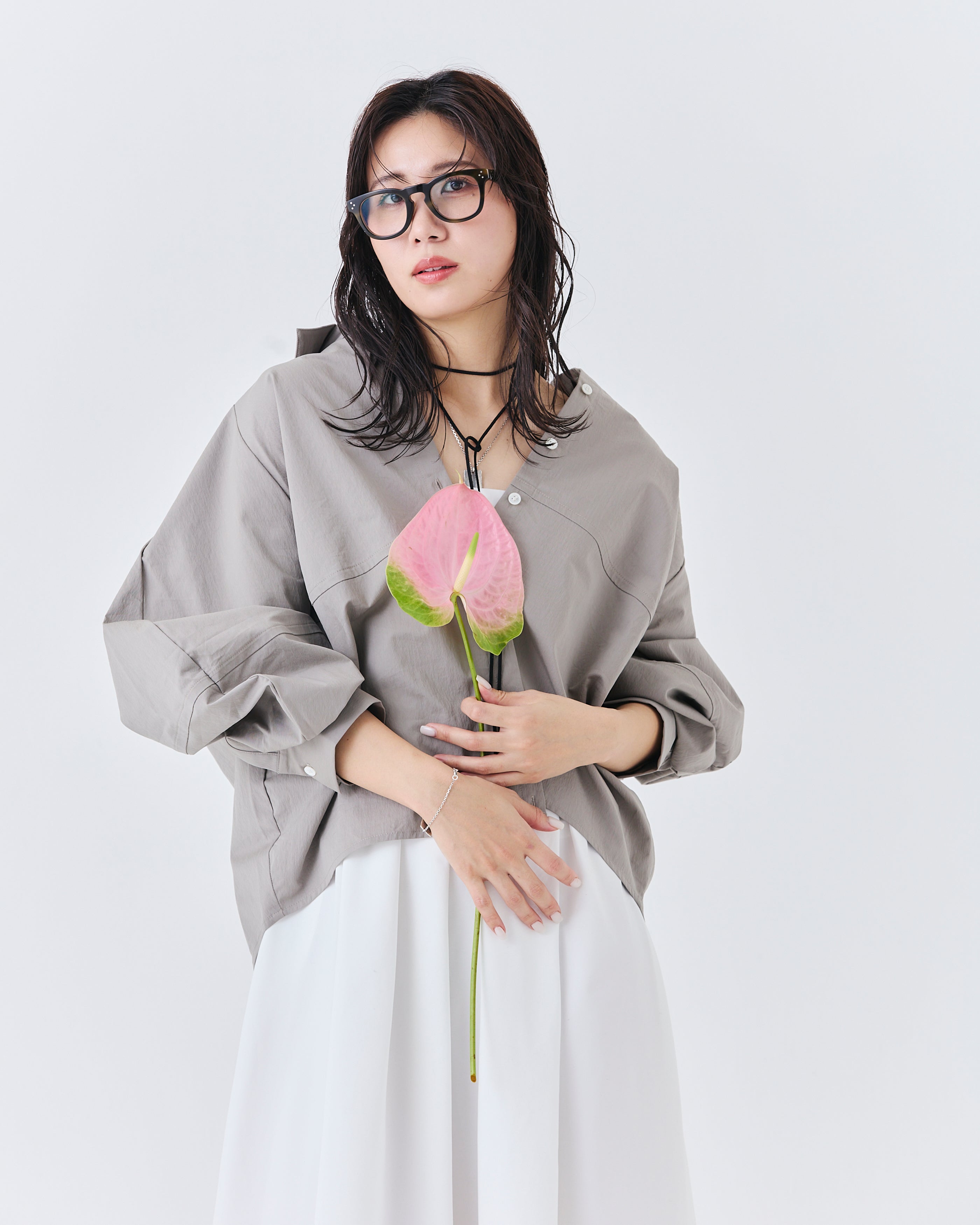 バルーンスリーブシャツ(6265-574)