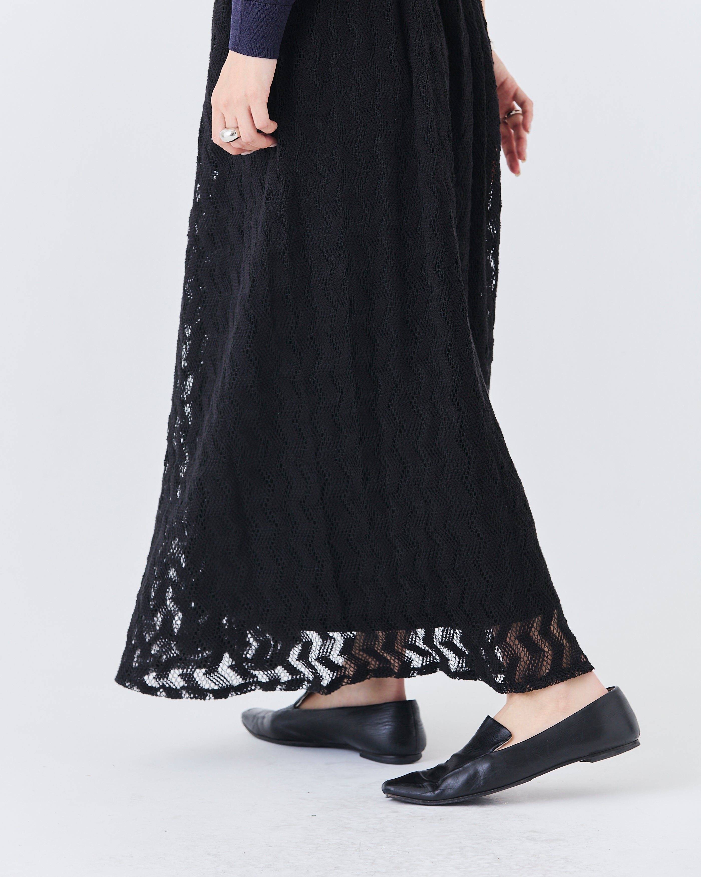 ジェオメトリックレーススカート(6265-554)