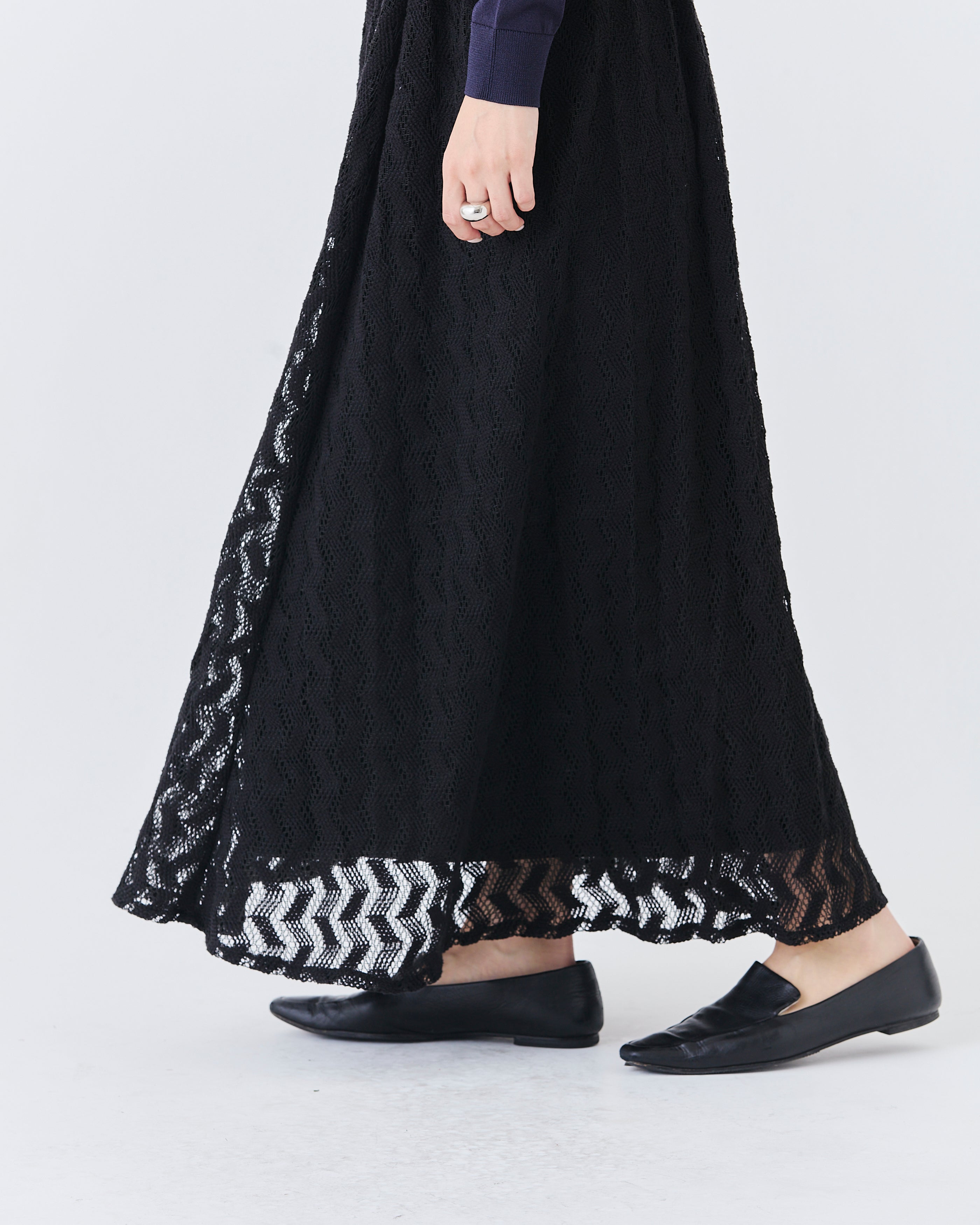ジェオメトリックレーススカート(6265-554)