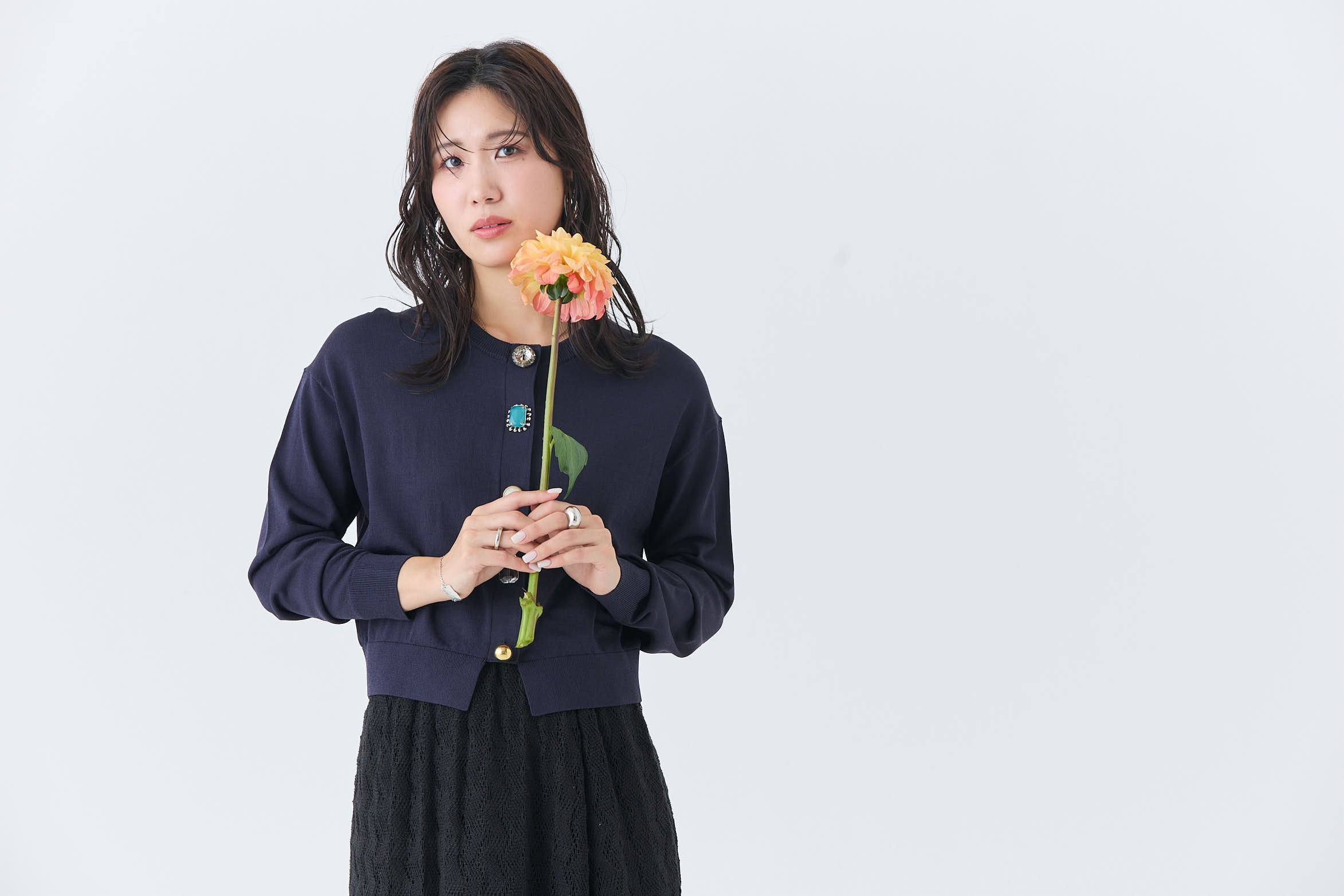 2026SSビジューカーディガン(6265-685)