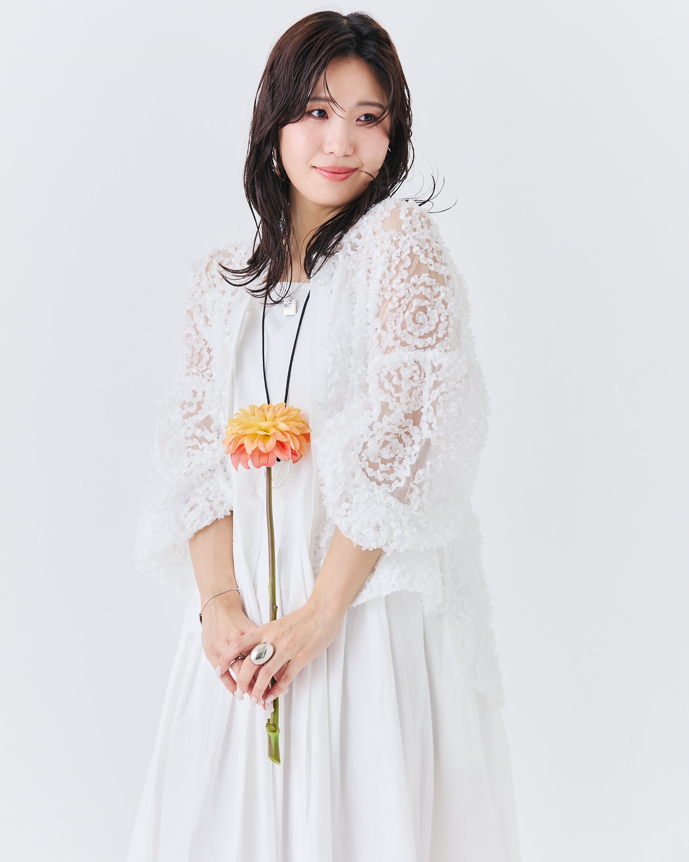 メッシュ刺繍レースブラウス(6259-482/6265-572)