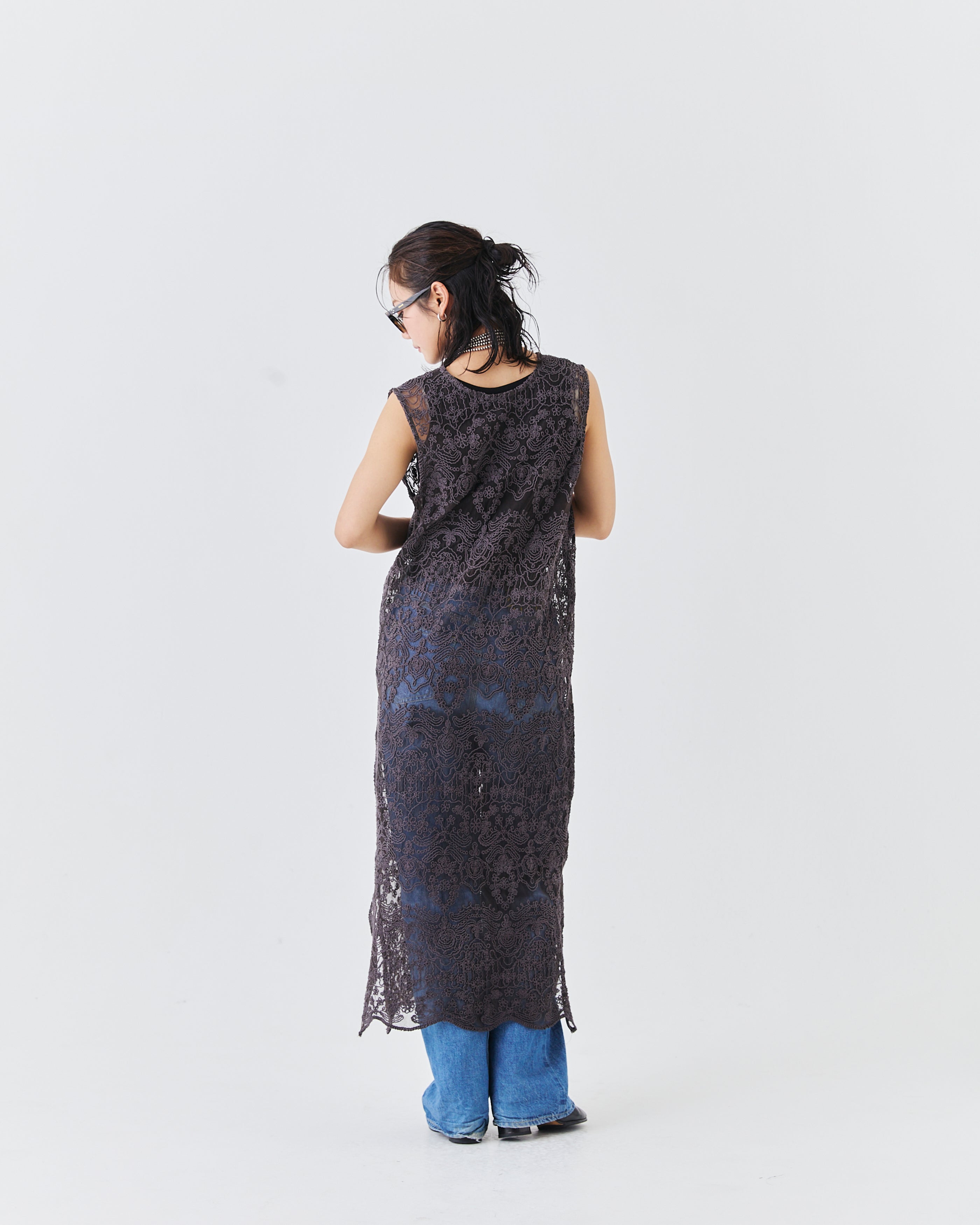 【comming soon】立体コード刺繍レースワンピース(6266-332)