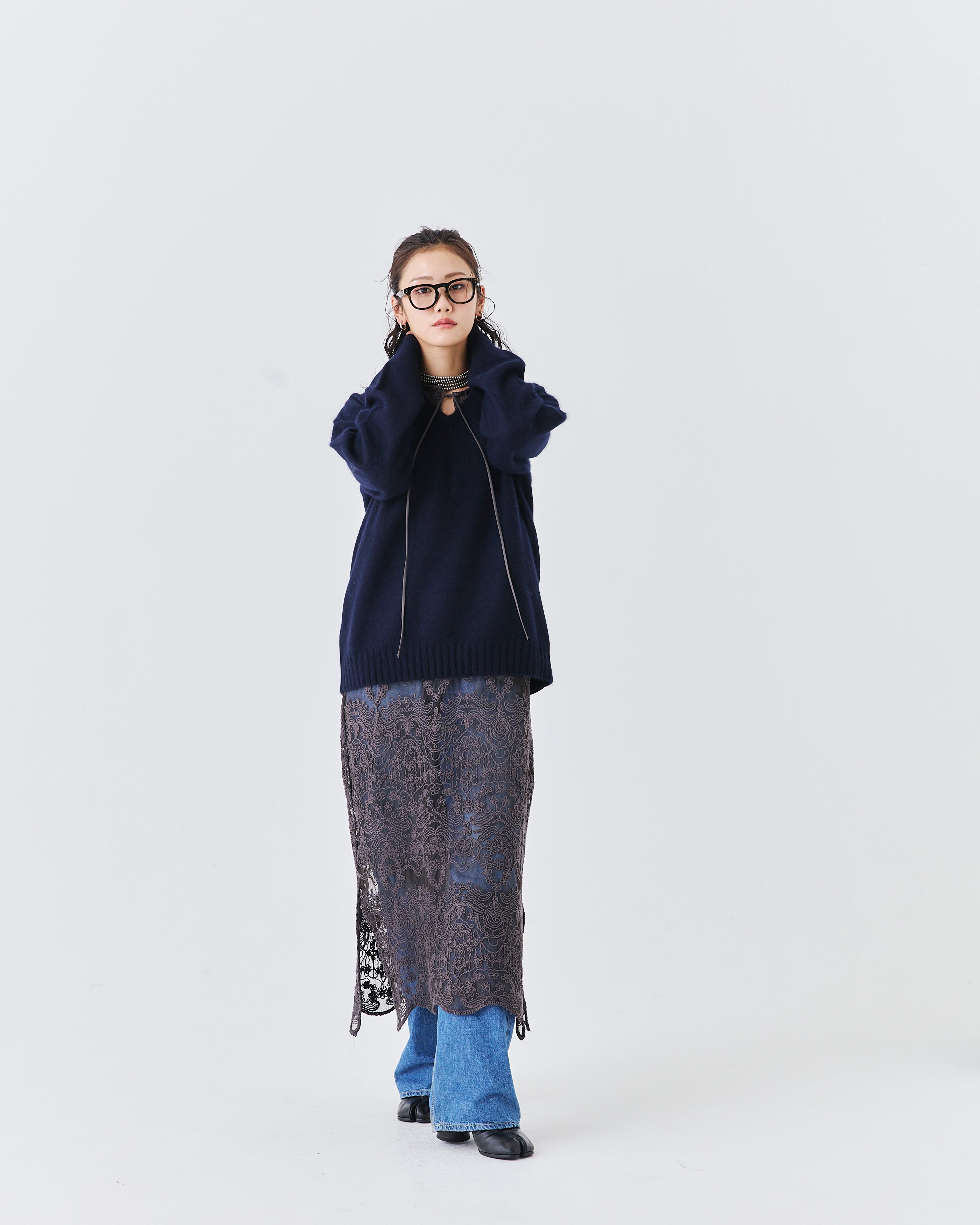 【comming soon】立体コード刺繍レースワンピース(6266-332)