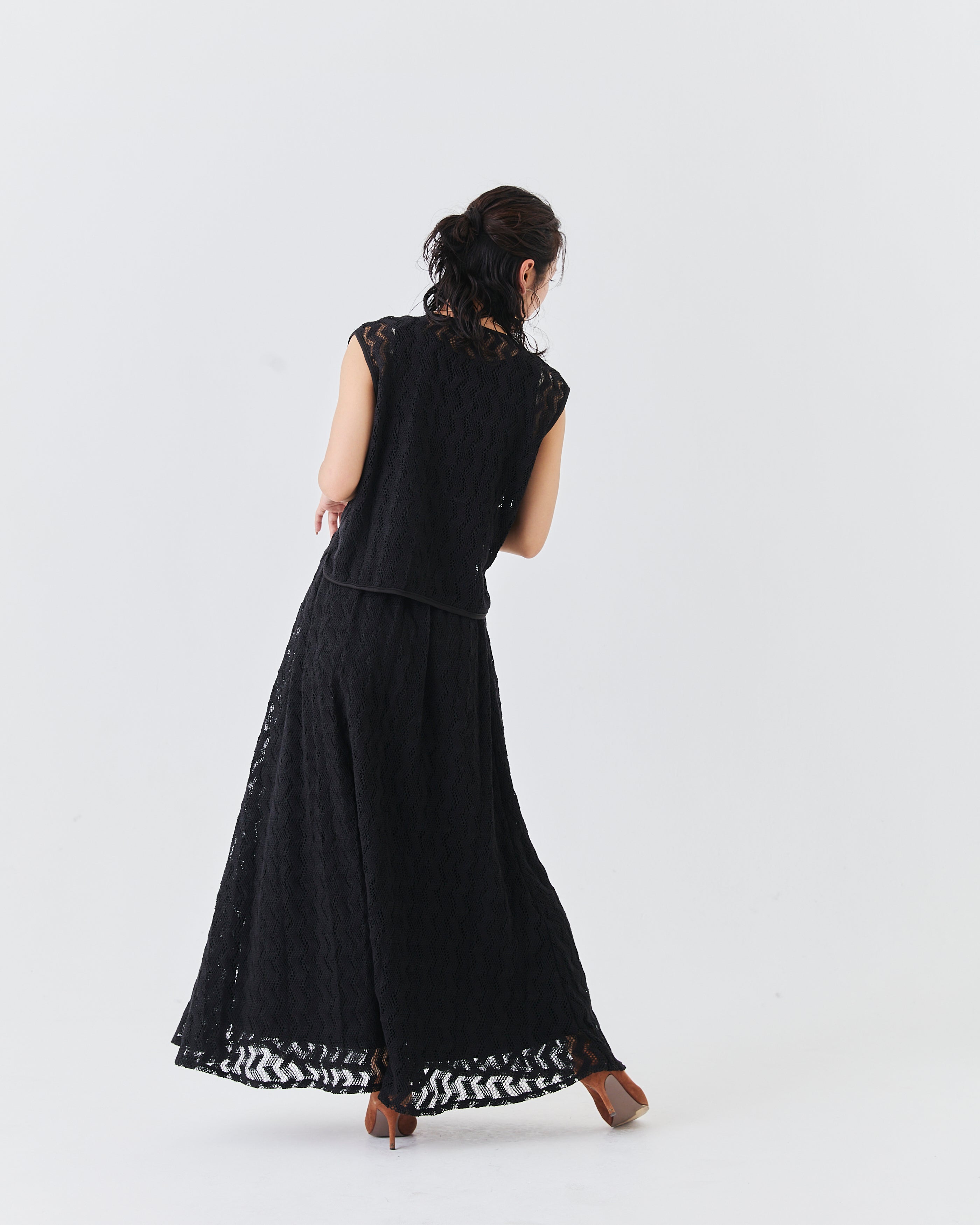 ジェオメトリックレーススカート(6265-554)