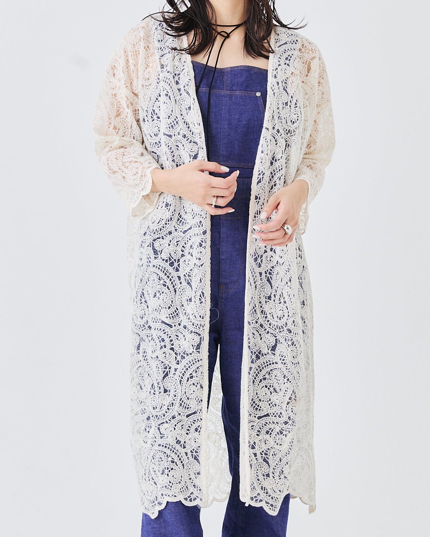 【予約商品/1000Pプレゼント】レースガウン(6265-557)