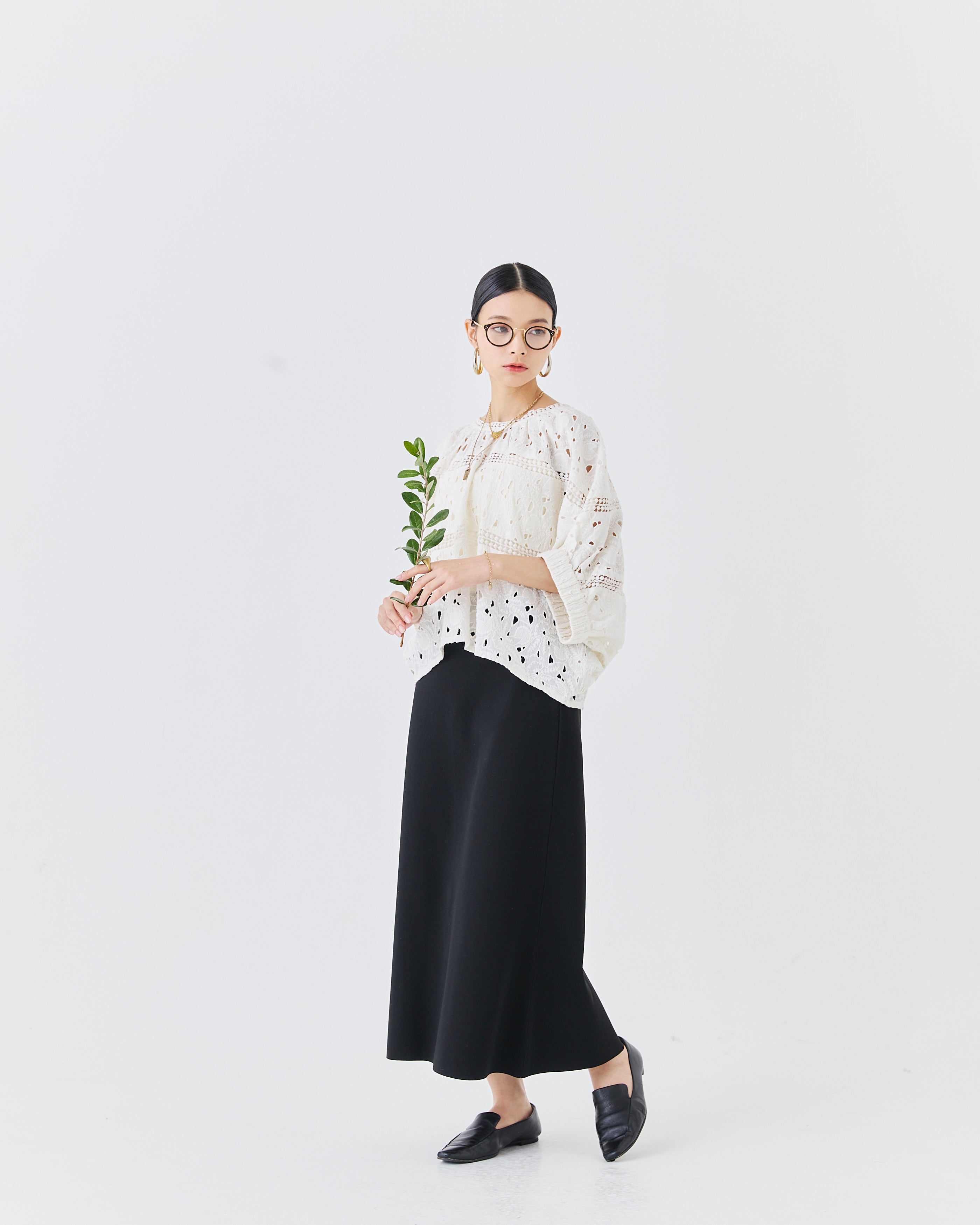 【先行予約】インドカットワークレーストップス(6265-596)