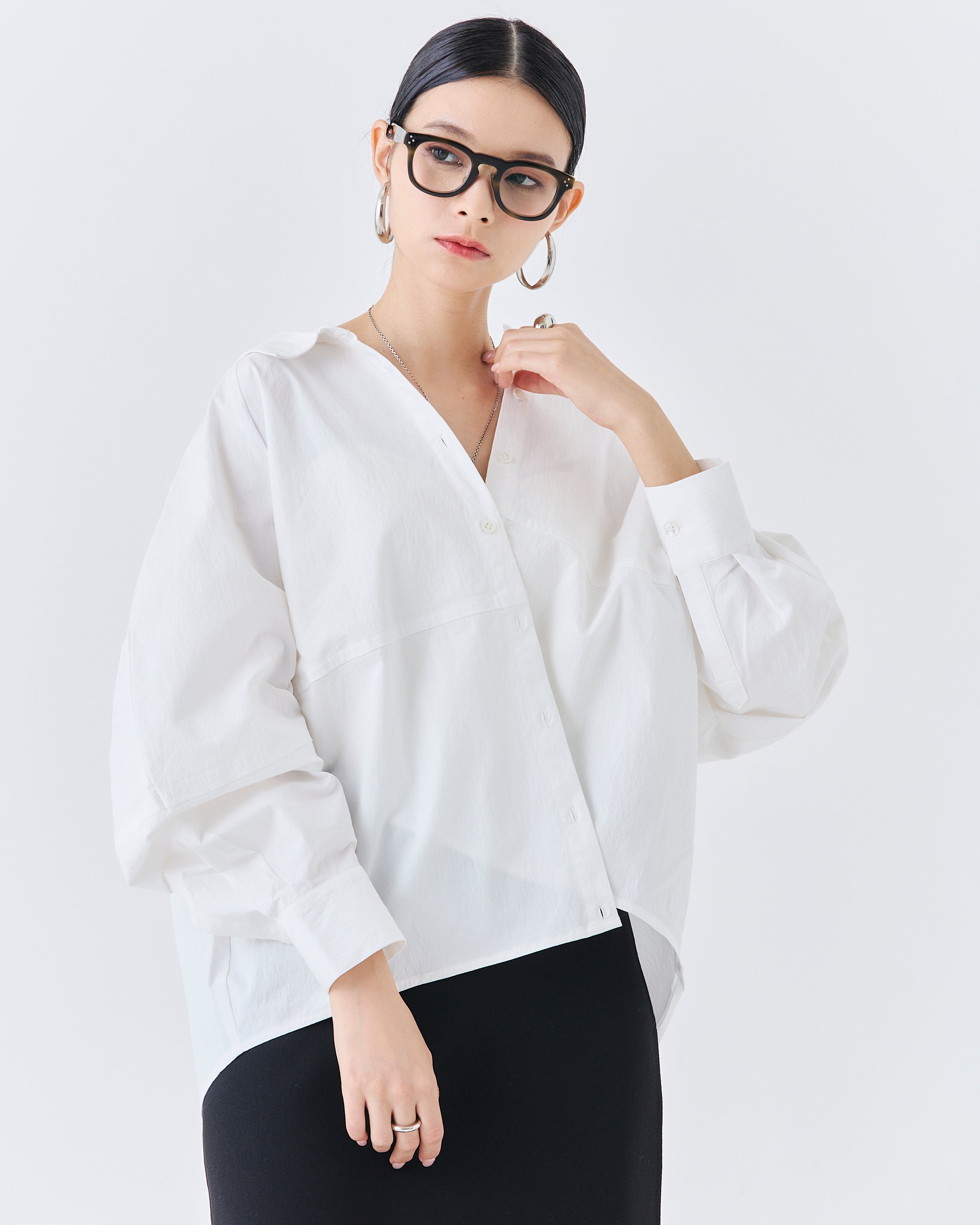 バルーンスリーブシャツ(6265-574)