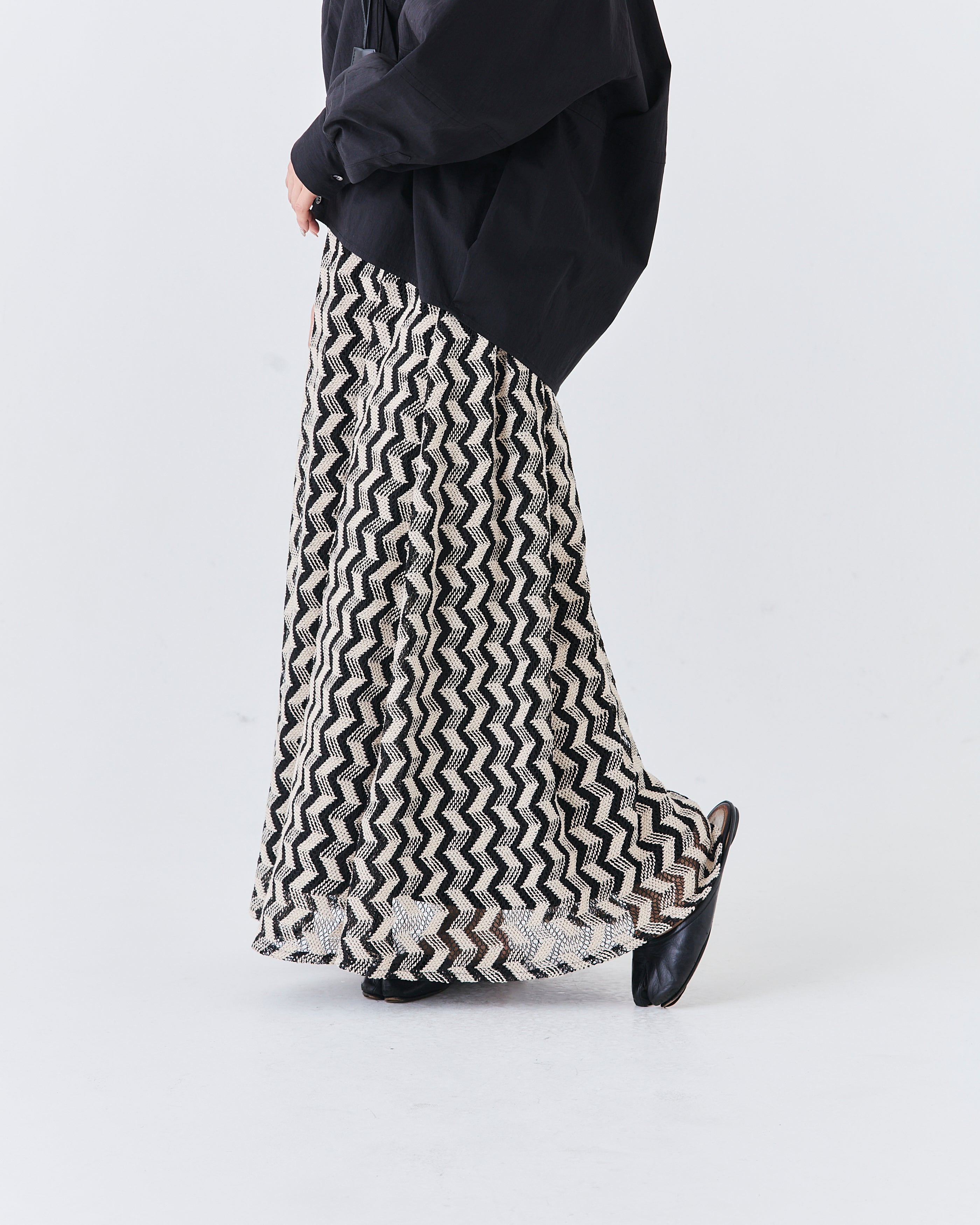 ジェオメトリックレーススカート(6265-554)