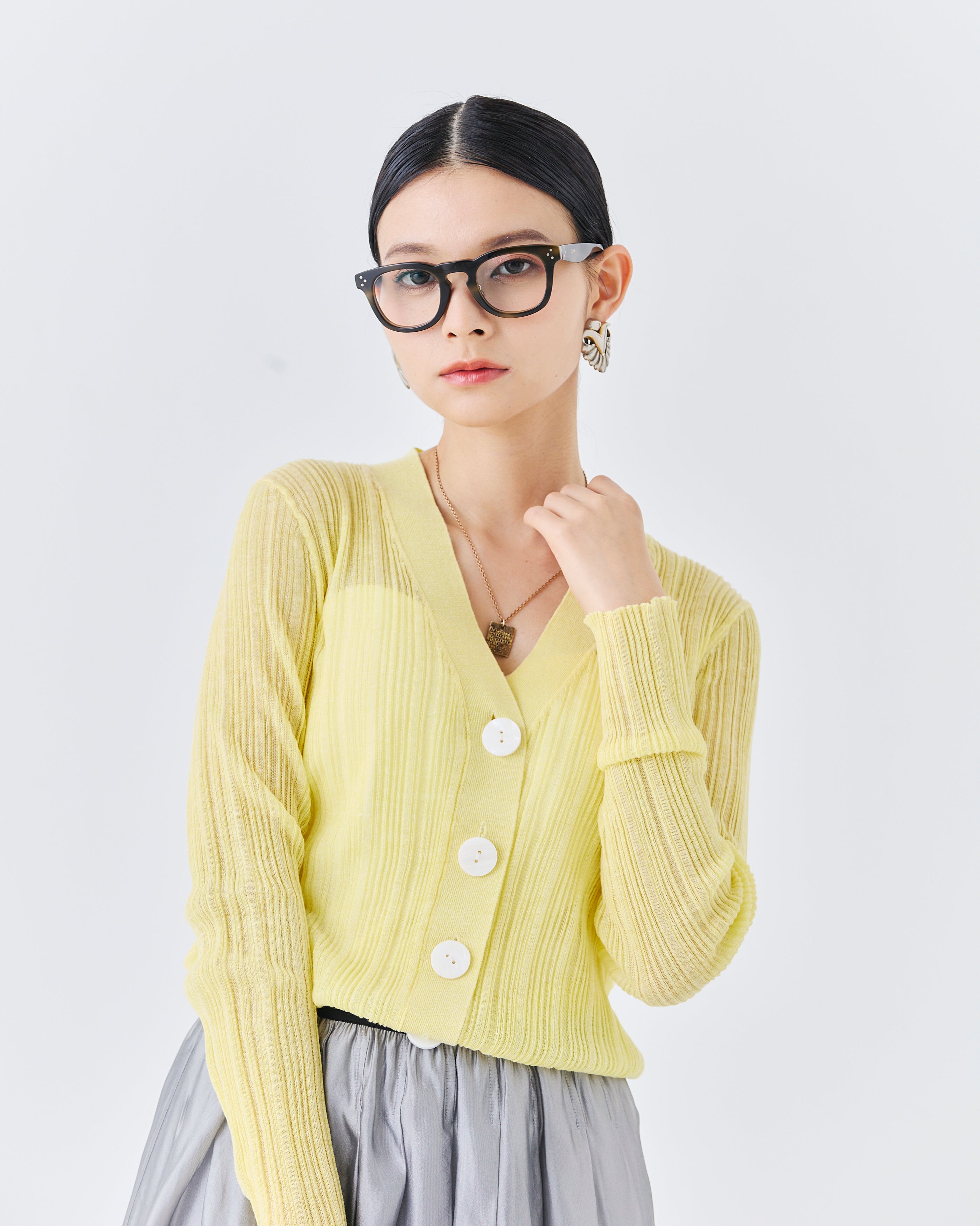 ランダムリブニットカーディガン(6266-340)