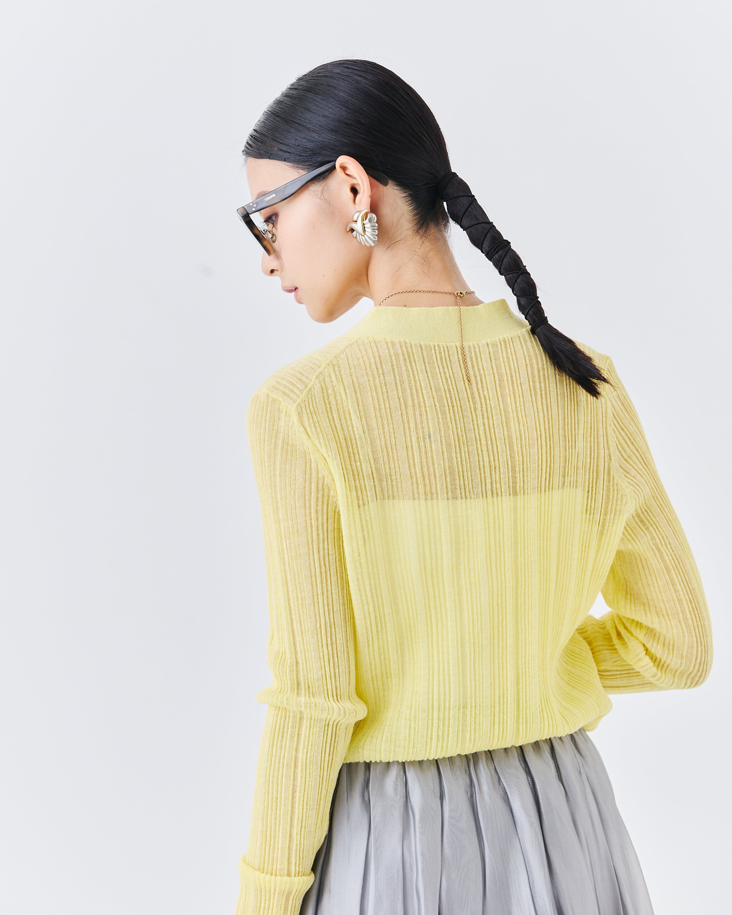 【comming soon】ランダムリブニットカーディガン(6266-340)