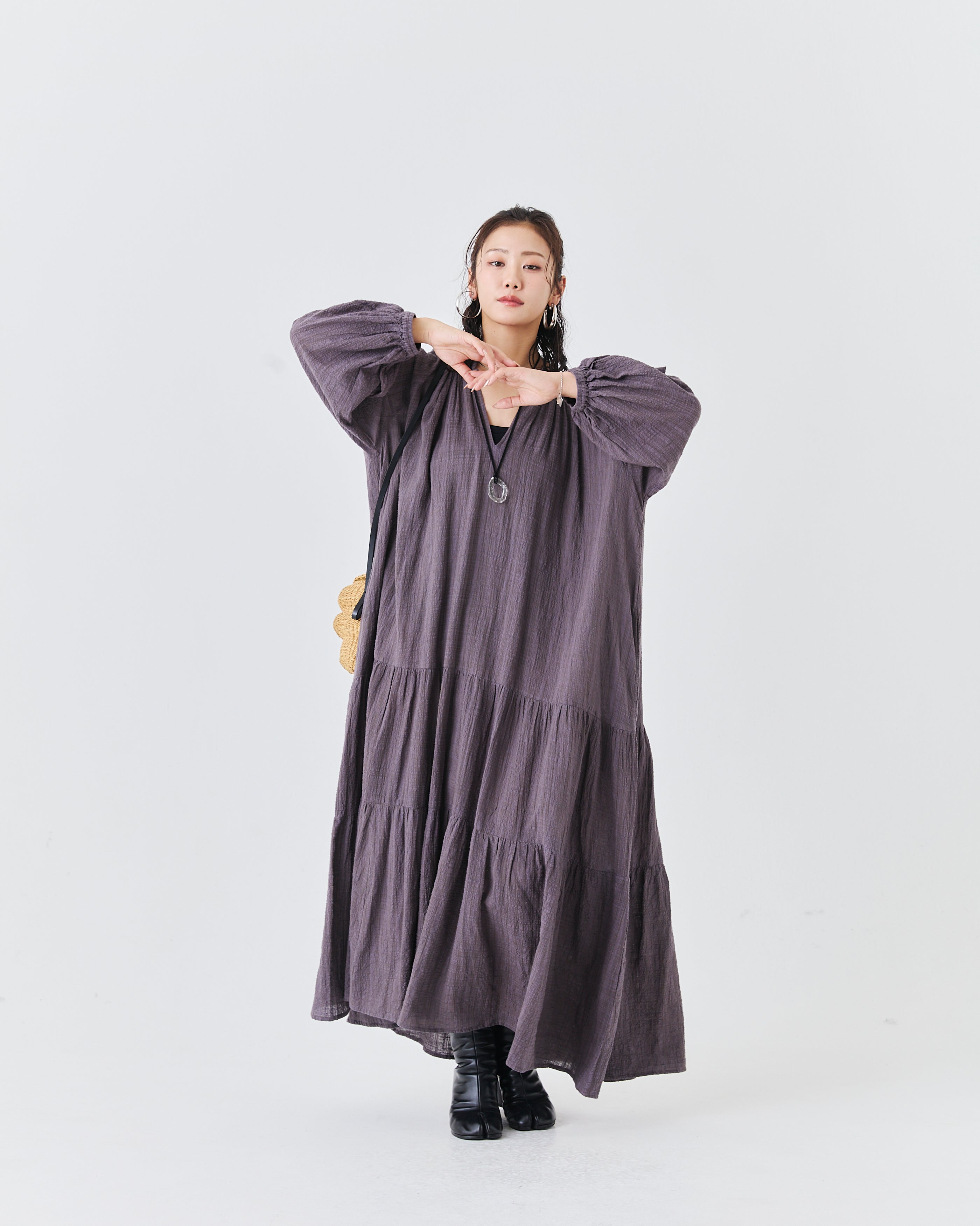 【先行予約】インドティアードドレス(6265-301)