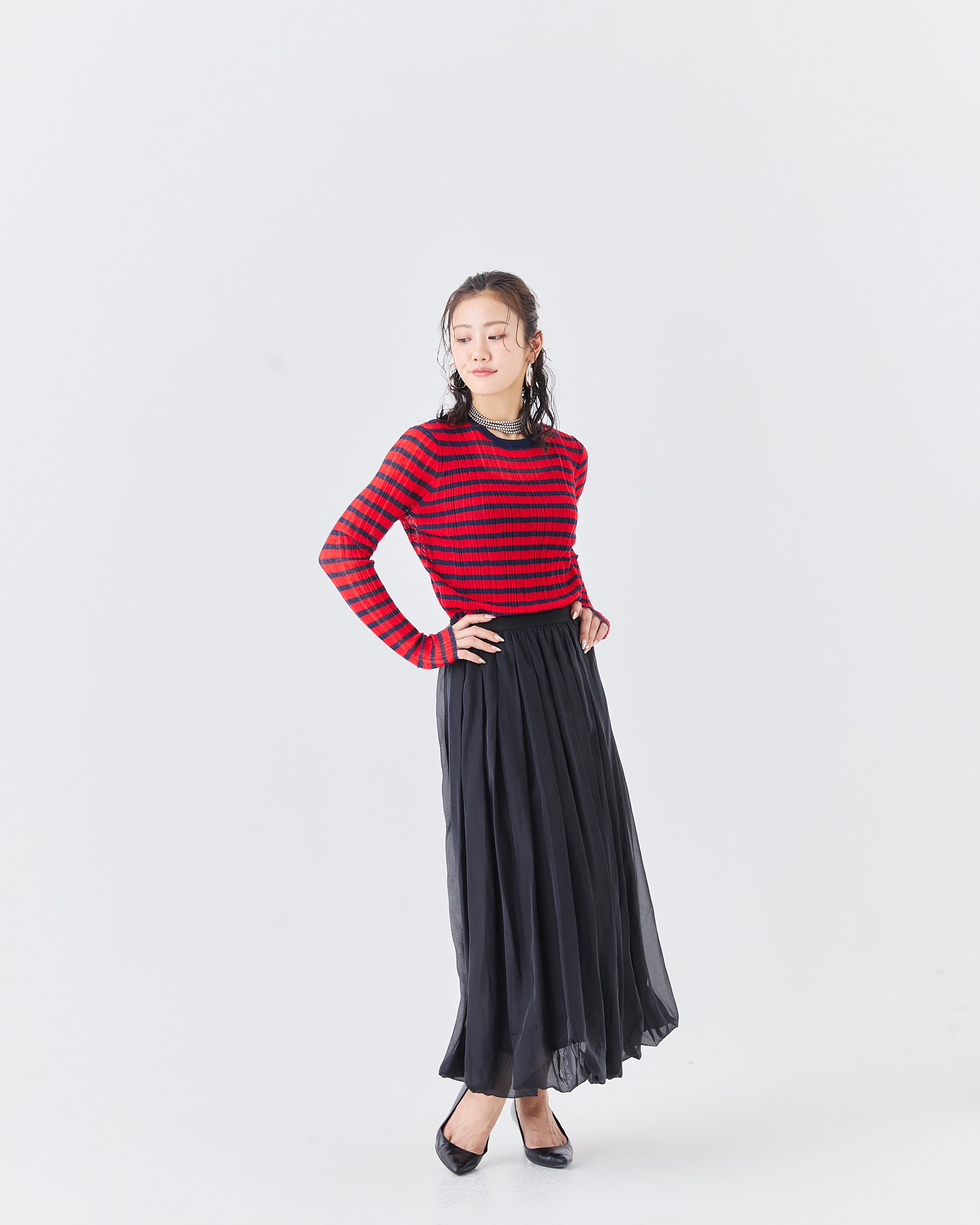 ランダムリブニットトップス(6265-559)