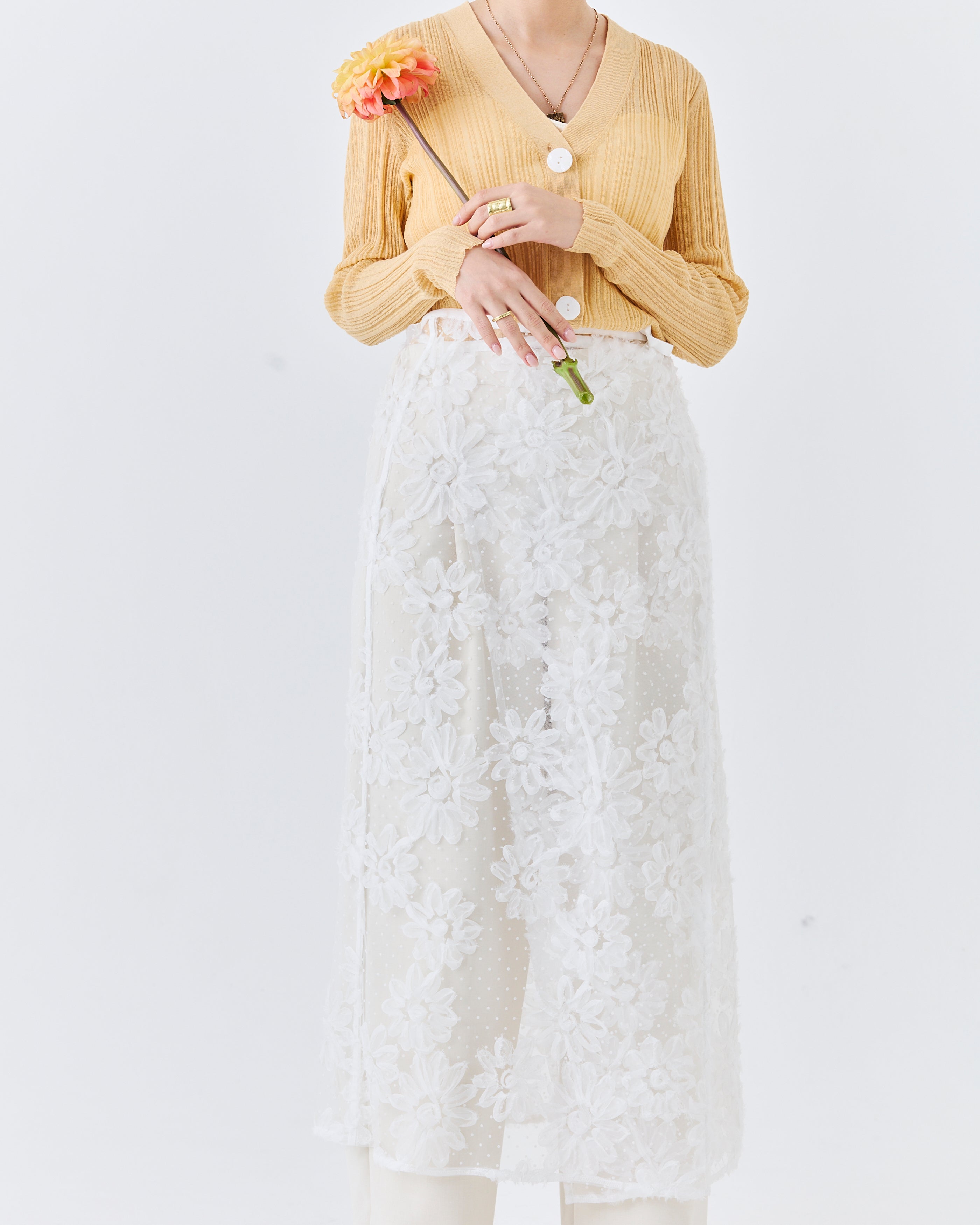 【comming soon】ランダムリブニットカーディガン(6266-340)