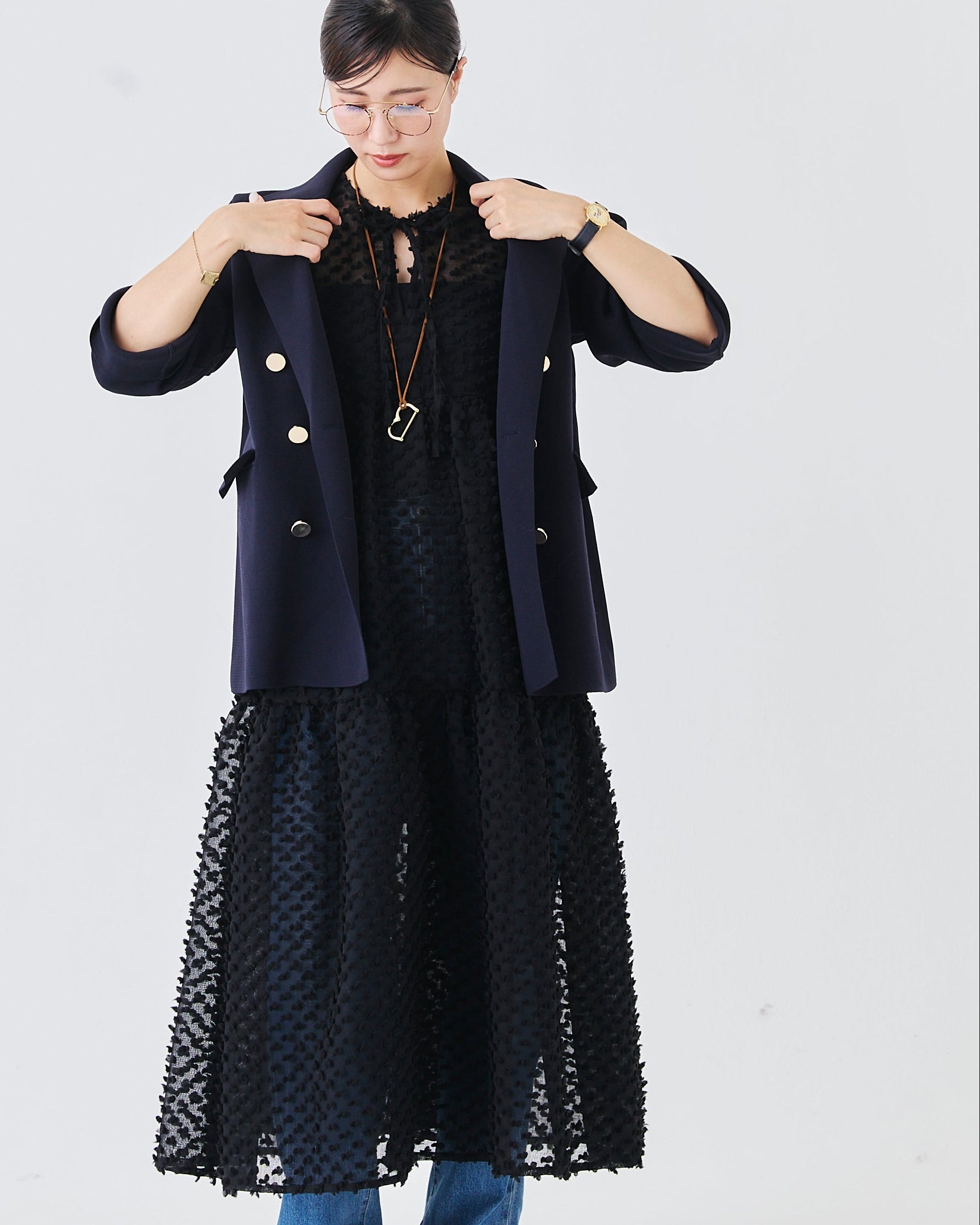 【4/17-販売開始】2WAYドットシアードレス(6266-362)