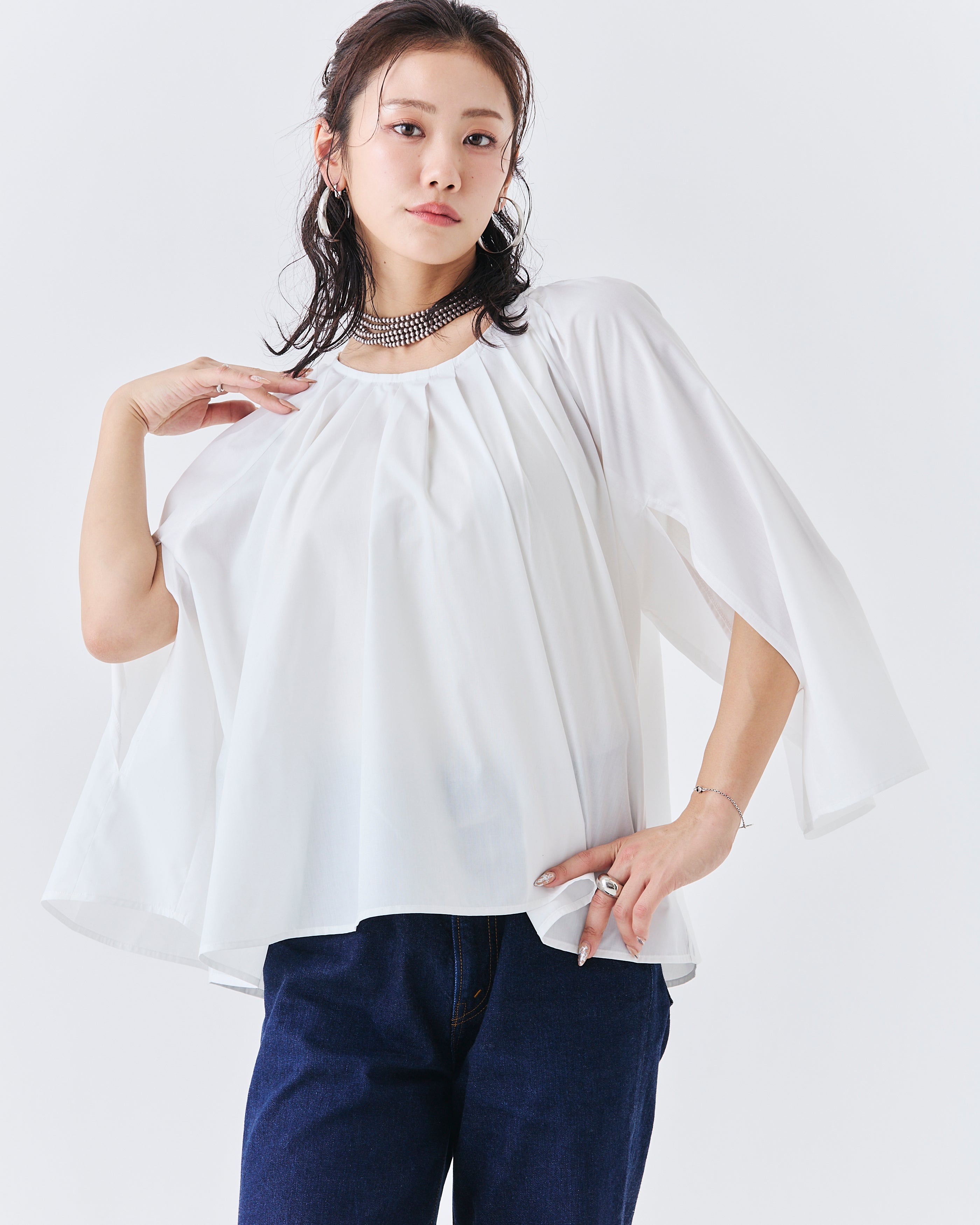 ポンチョスタイル2WAYトップス(6265-560)