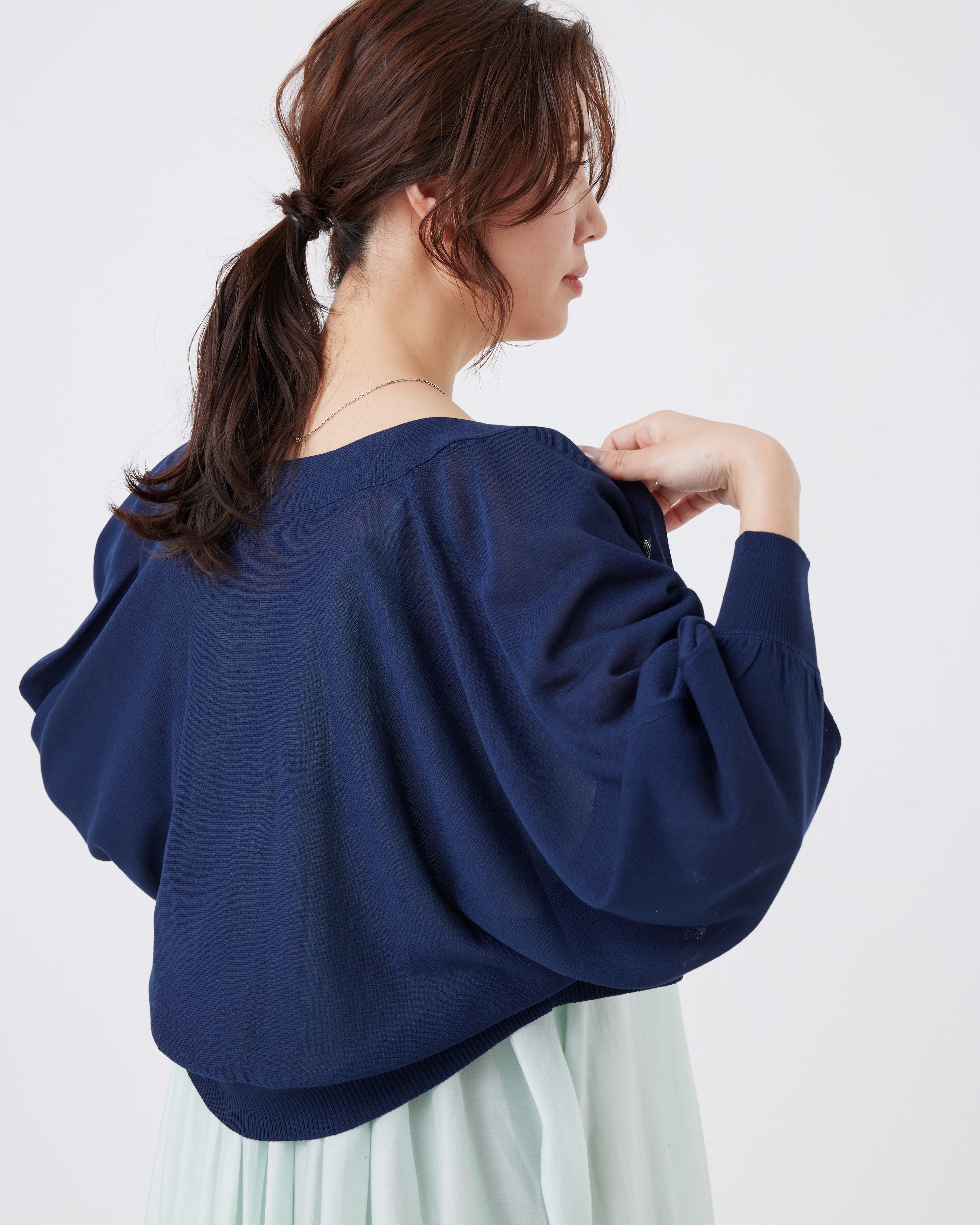 美シルエット ボレロカーディガン(6267-411)