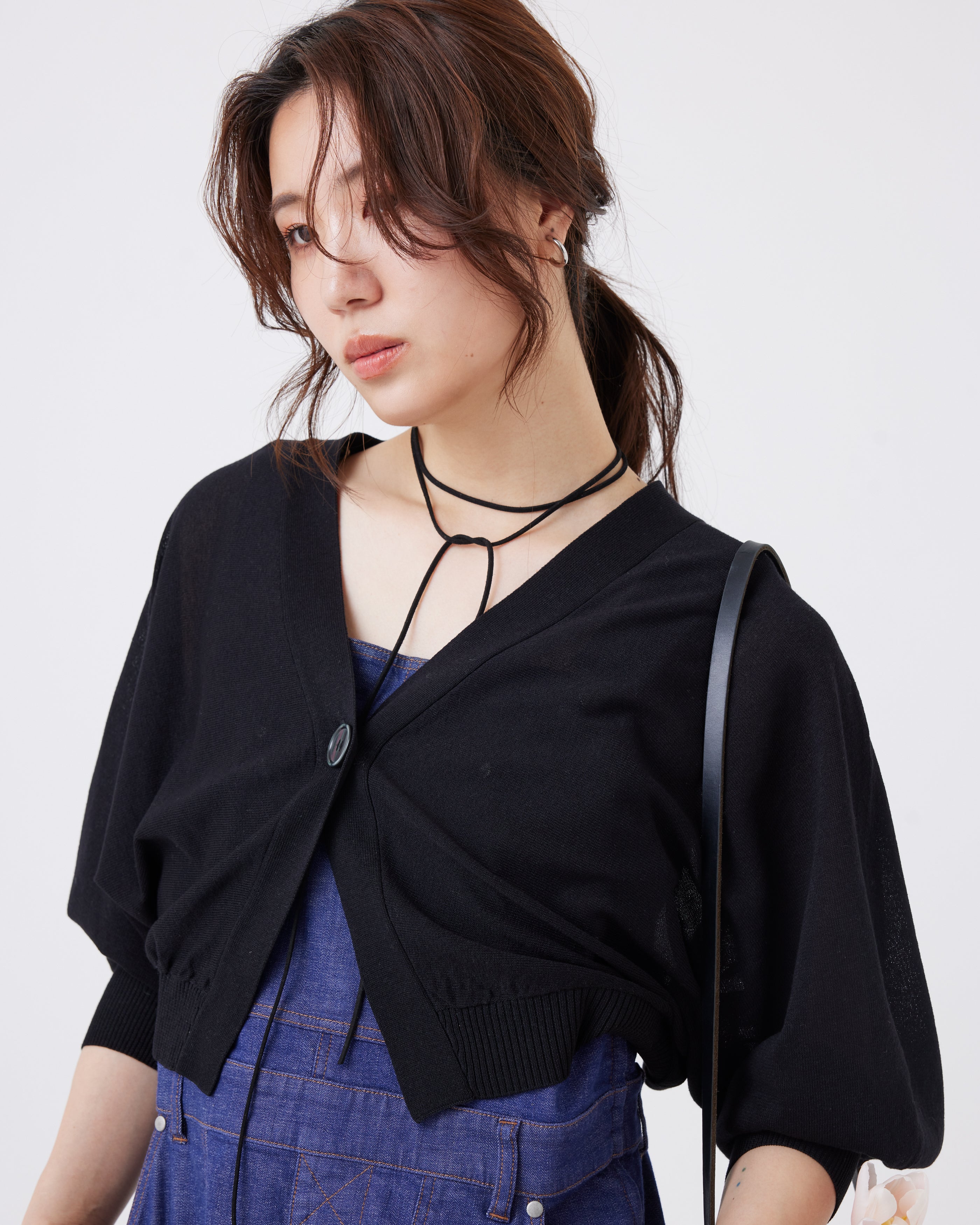 【予約】美シルエット ボレロカーディガン(6267-411)