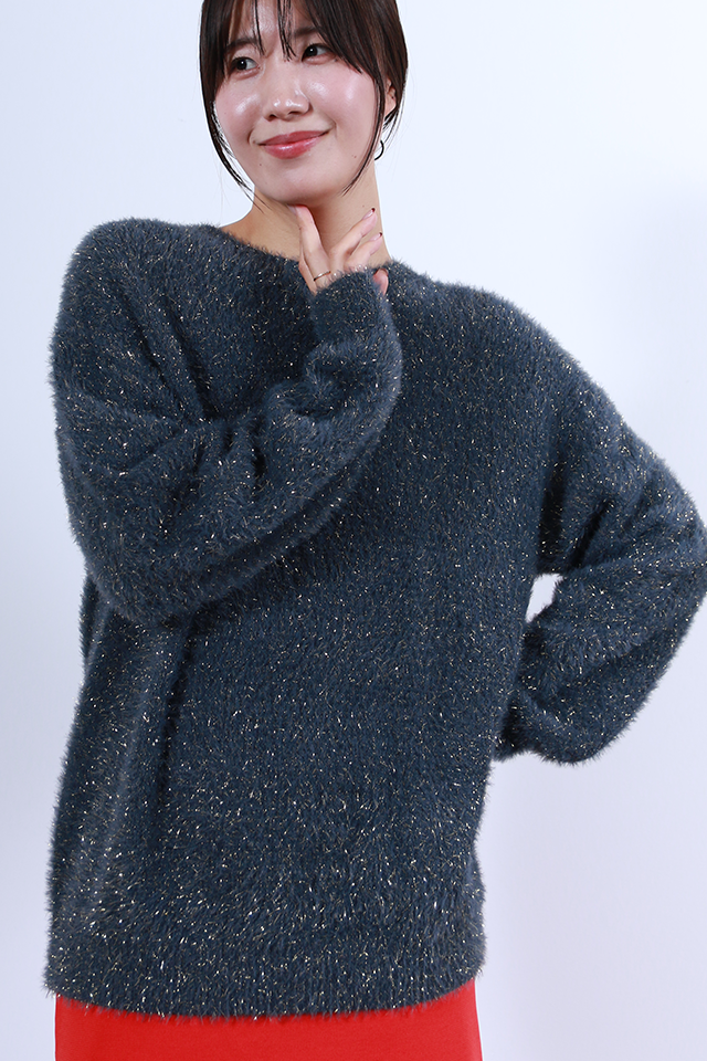 グリッターニットトップス(6263-516)