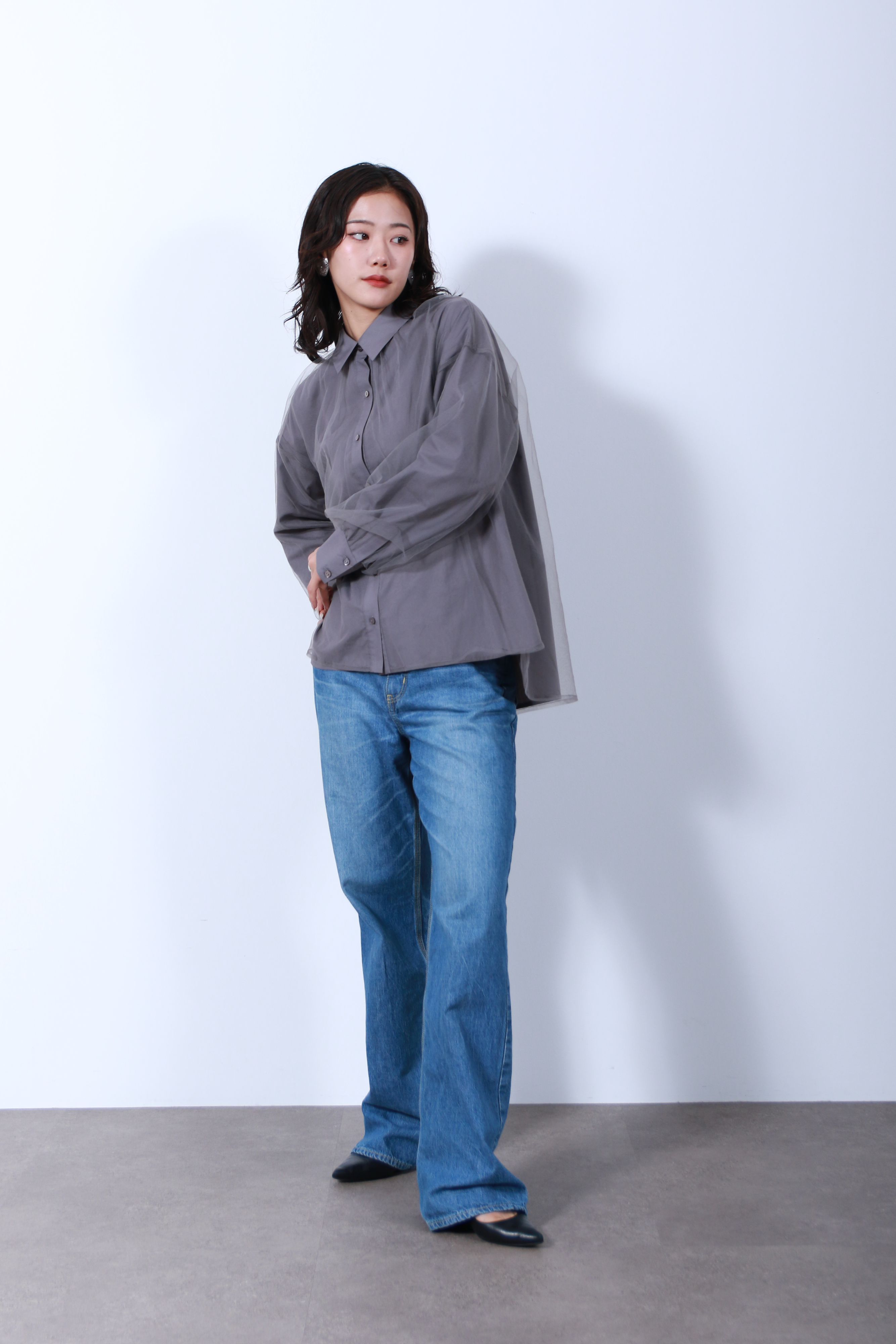 シアーチュールシャツ(6263-500)